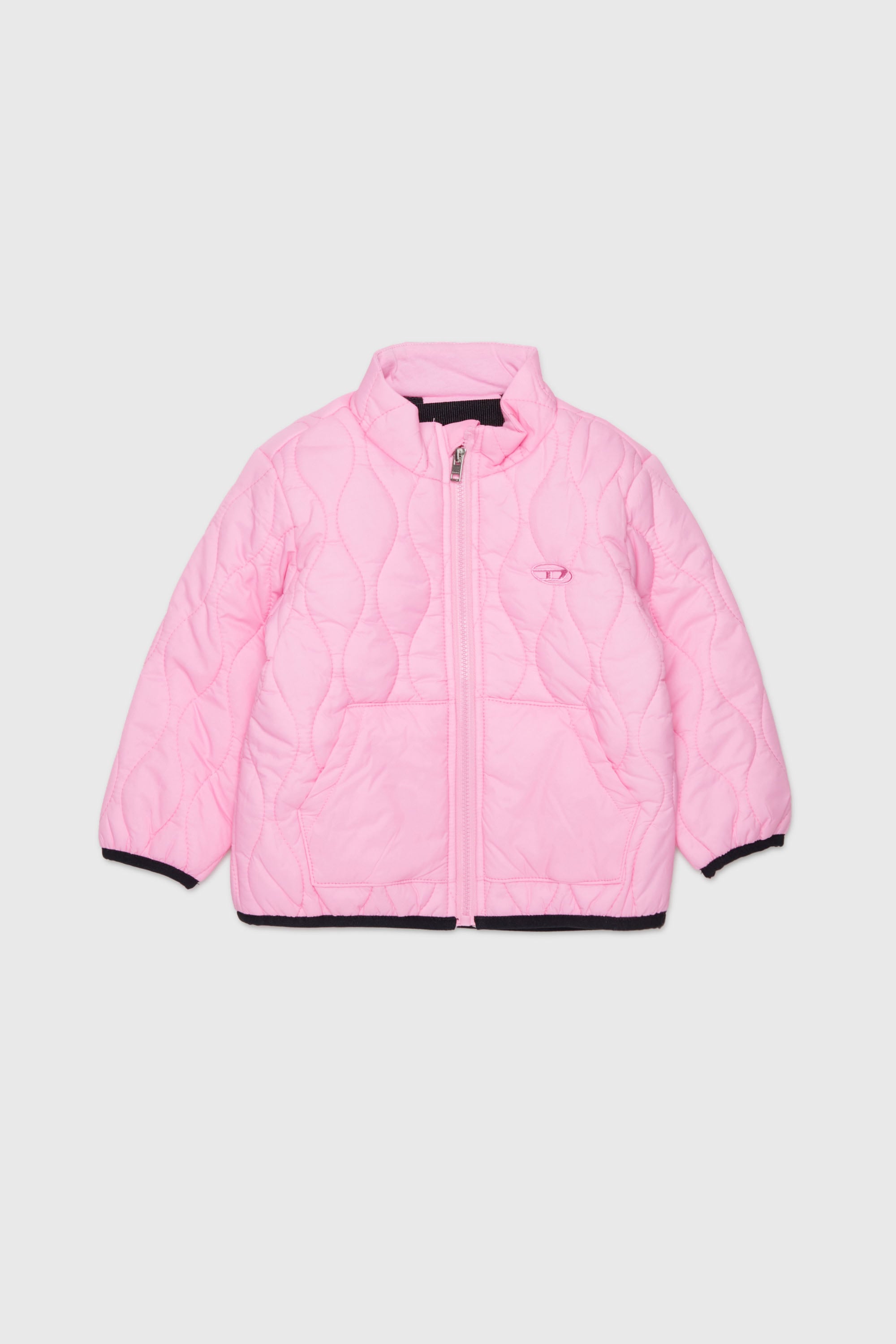 Diesel - JONIONB, Veste matelass&eacute;e avec broderie Oval D Homme in Rose - 1