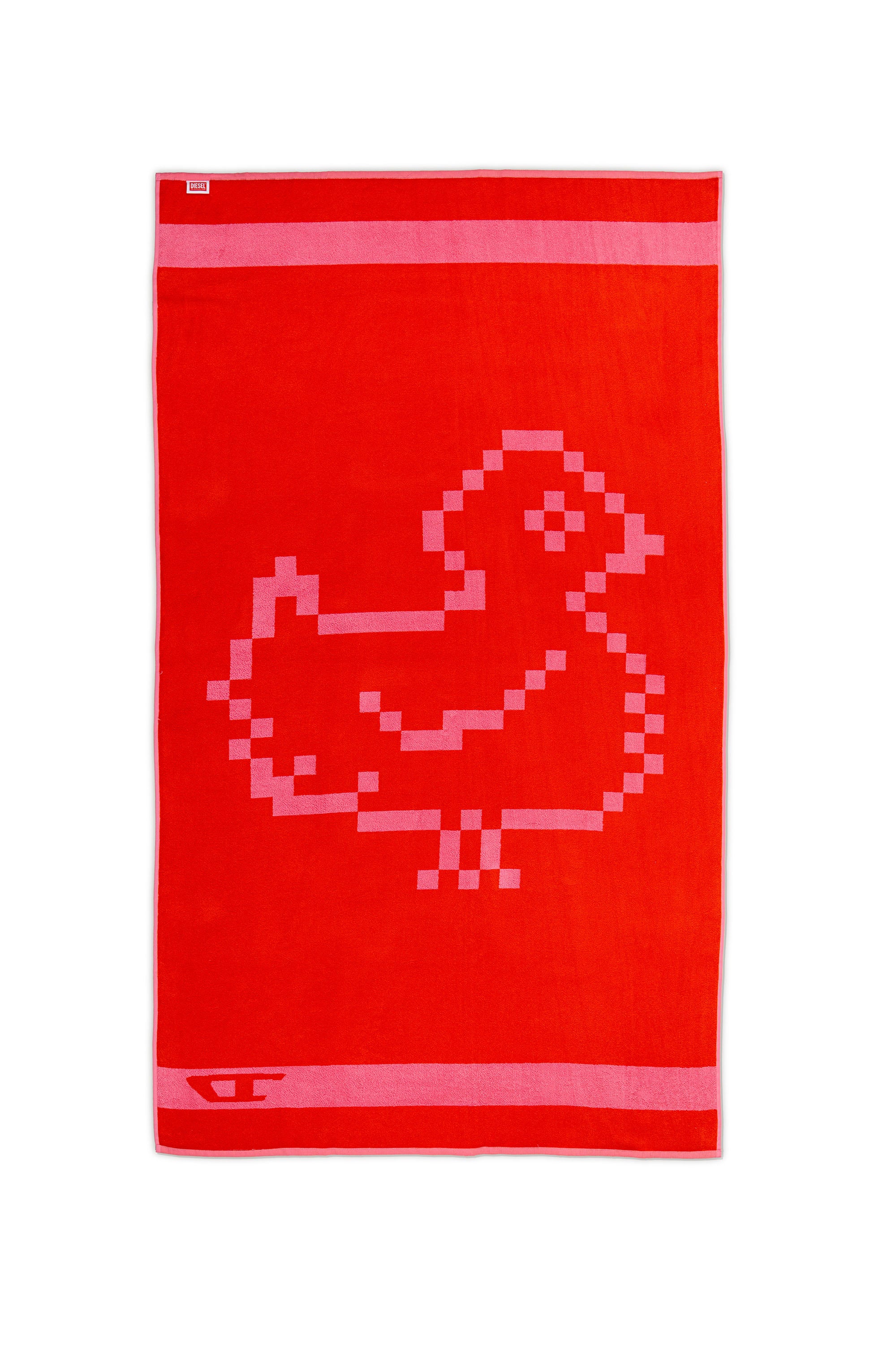 Diesel - 1018133  PIXEL TOYS 1 PINK/RED TOWEL, Serviette &eacute;ponge 100x180 cm Mixte in Rouge - 2