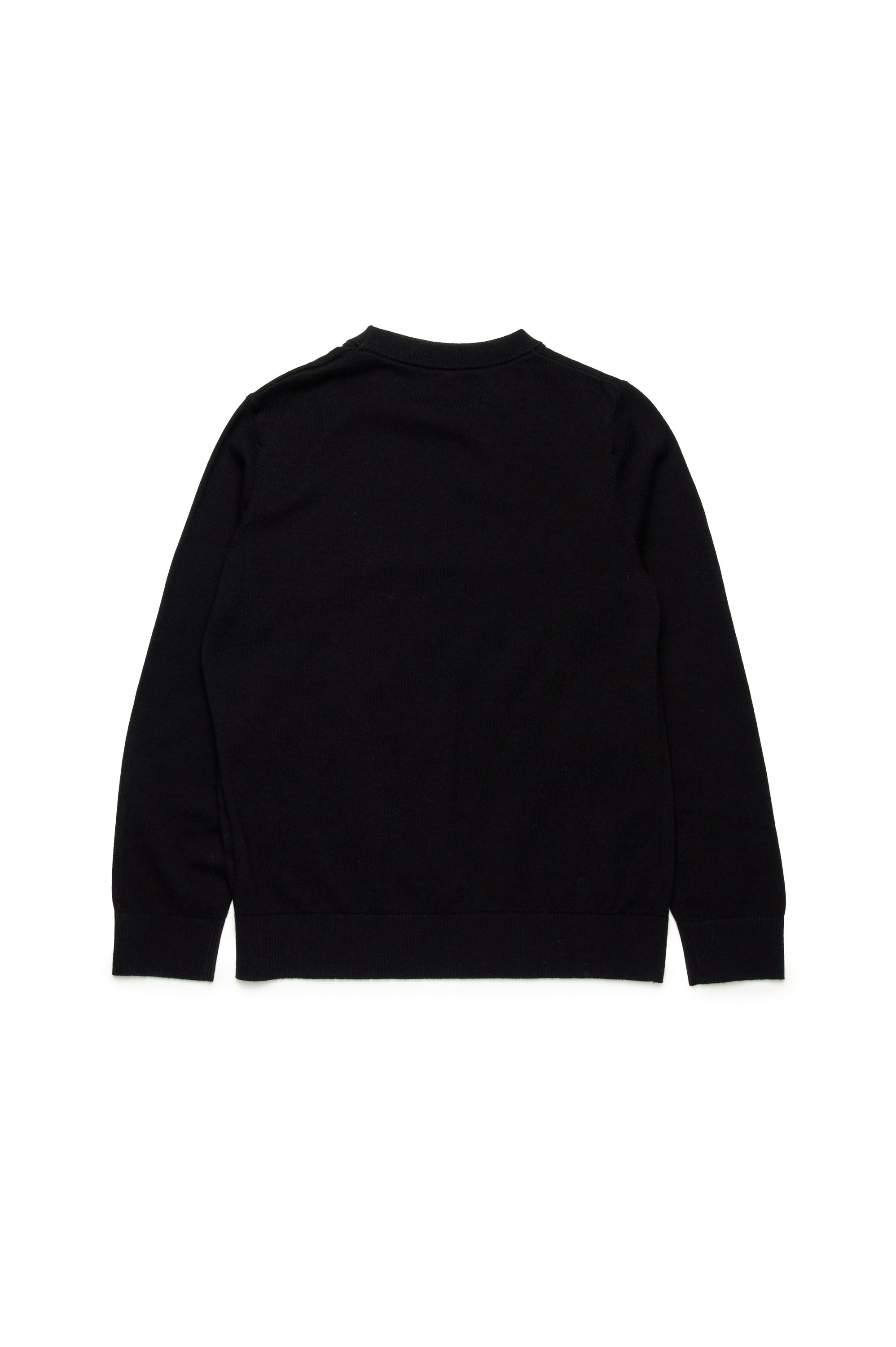 Diesel - KVIERI, Pull en coton avec broderie Oval D Homme in Noir - 2