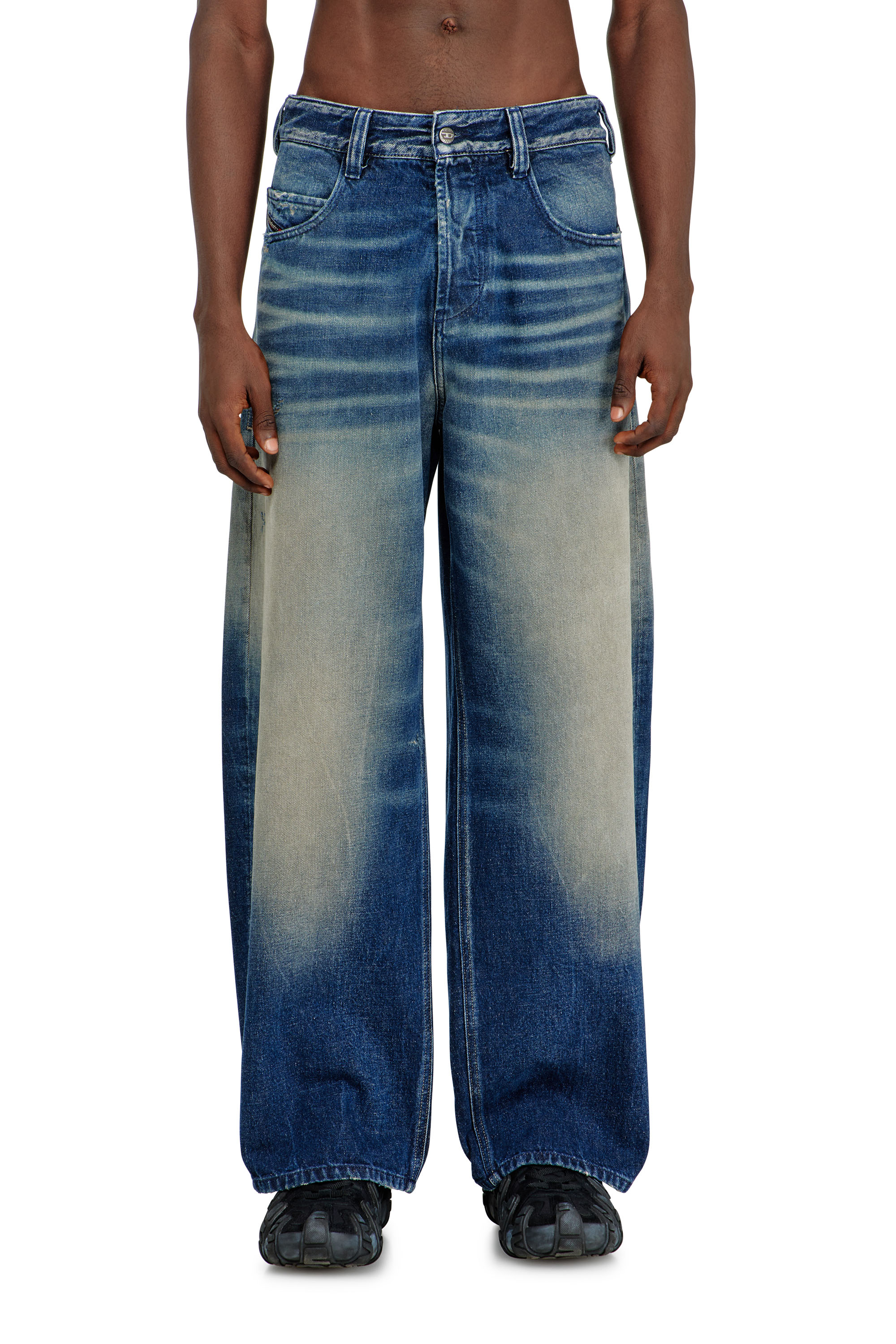 Diesel - Relaxed Jeans 1997 D-Enim 007DQ Mixte, Bleu Fonc&eacute; - Image 1