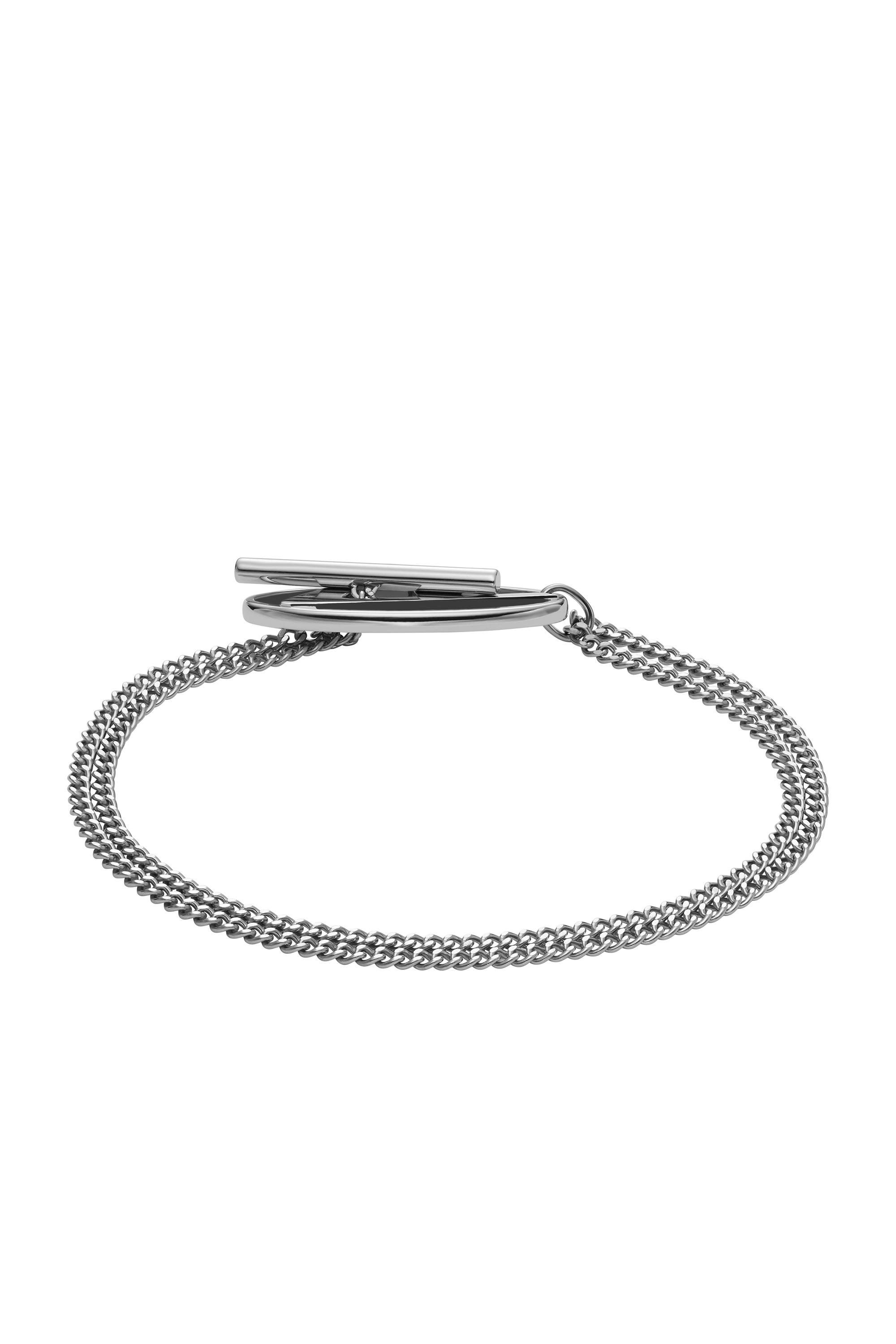 Diesel - DX1535040, Bracelet chaîne en acier inoxydable Mixte in Gris argenté - 2