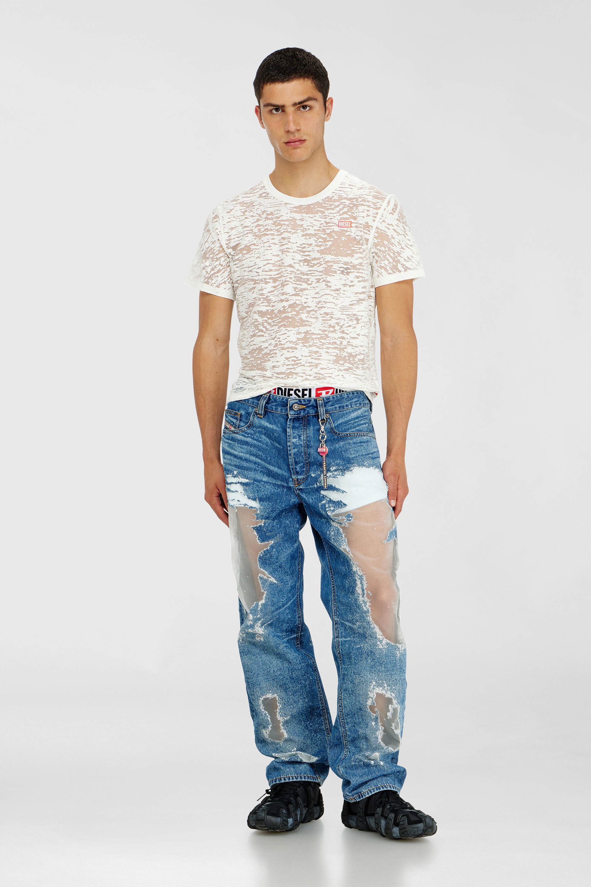 Diesel - Regular Jeans 2024 D-Macs 068ZH Homme, Bleu moyen - Image 2