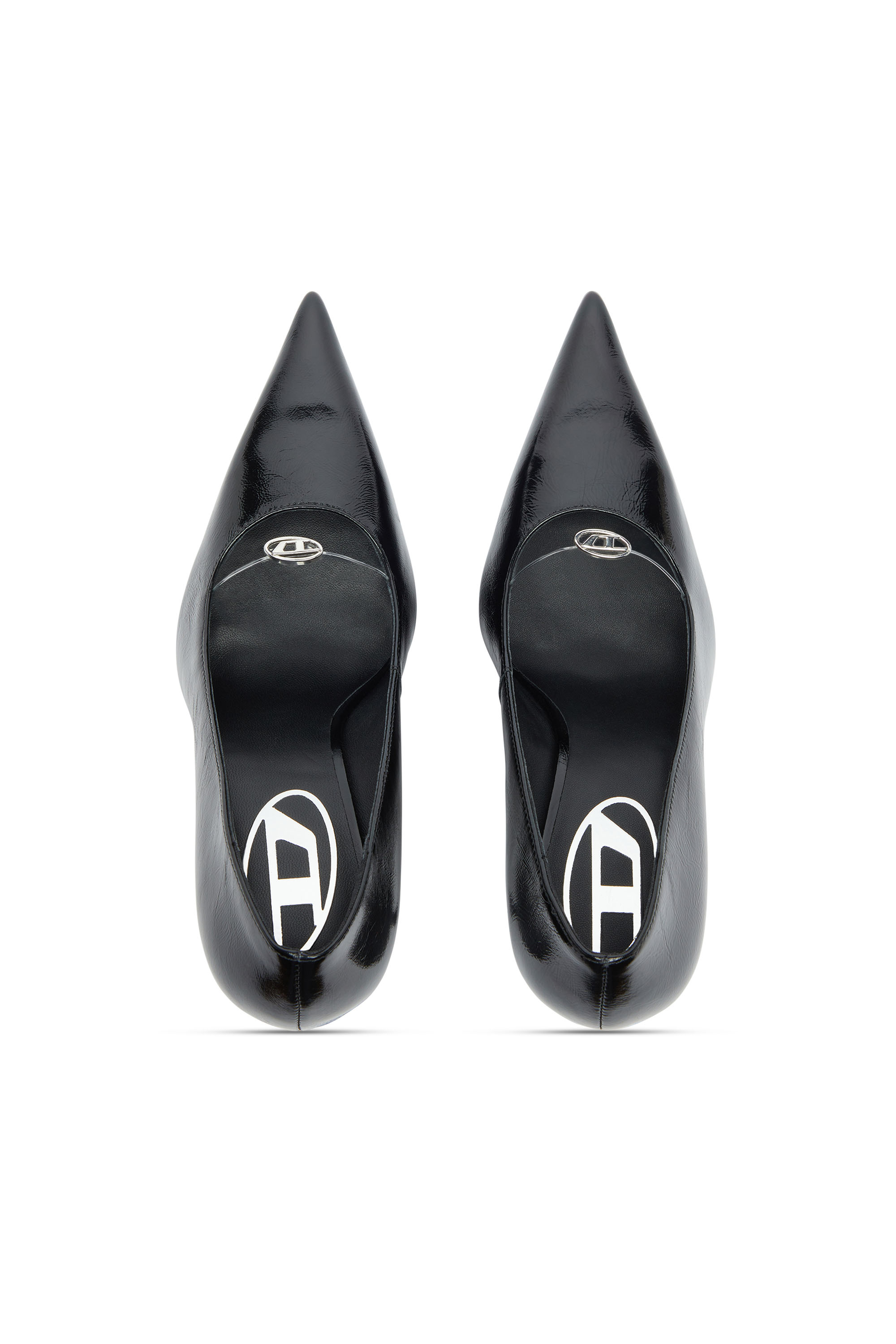 Diesel - D-JEWELS 90 P, D-Ten&Half - Escarpins en cuir naplak Femme in Noir - 5