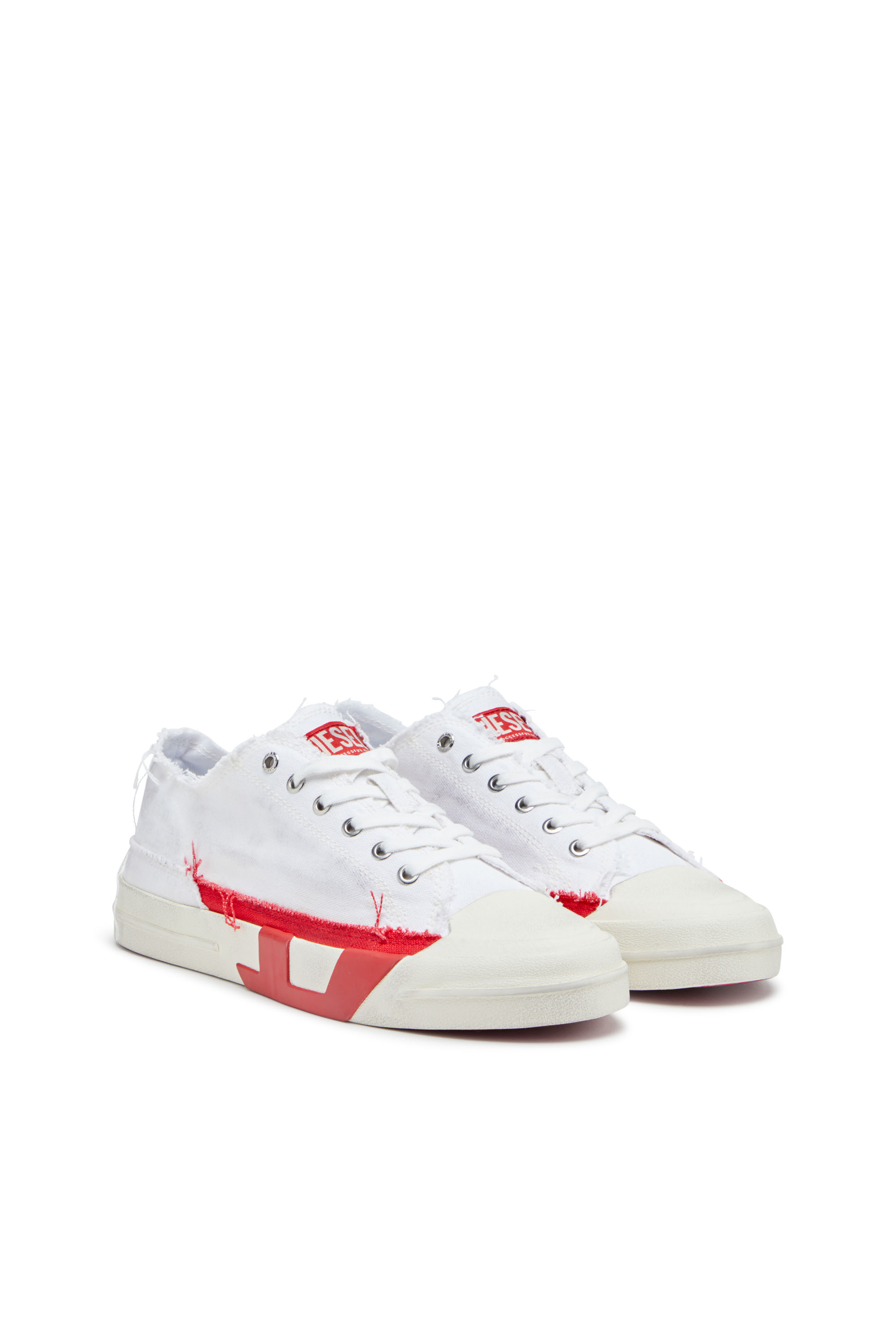 Diesel - S-D-VERSE LOW, S-D-Verse-Sneakers en toile à effet sali Homme in Polychrome - 2