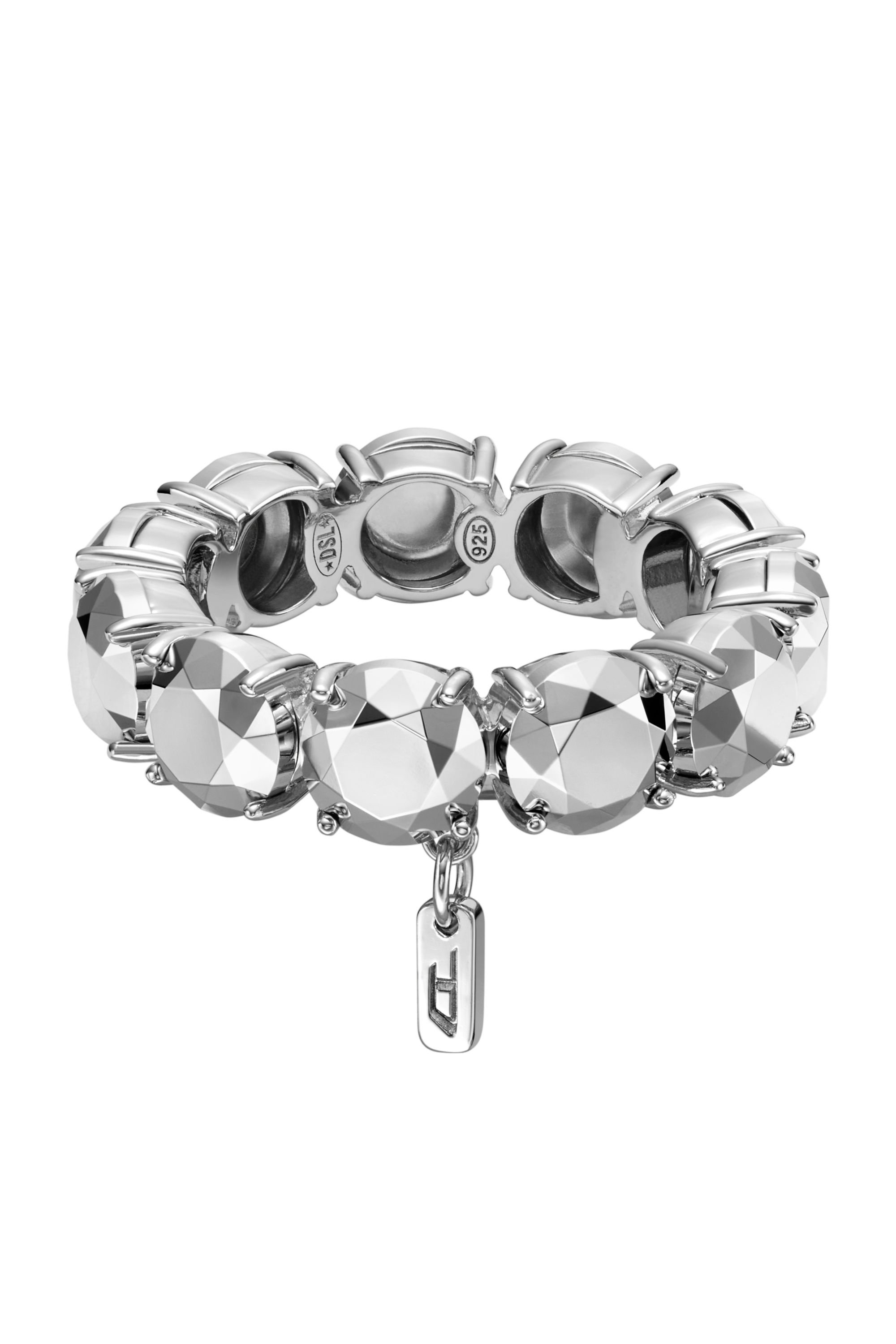 Diesel - DL1359040 STERLING SILVER JEWEL, Bague en argent sterling Mixte in Gris argenté - 2