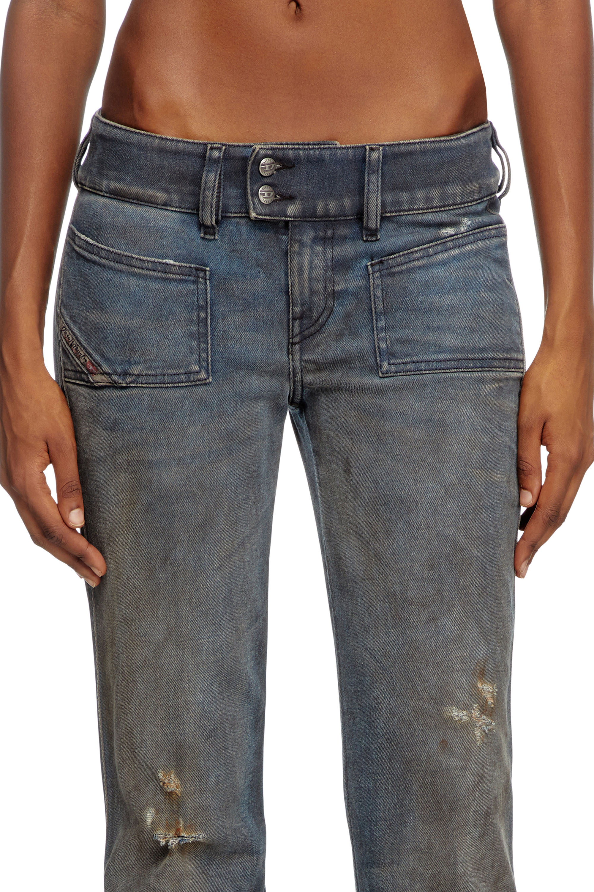 Diesel - Bootcut Jeans D-Hush 09L25 Femme, Bleu moyen - Image 5