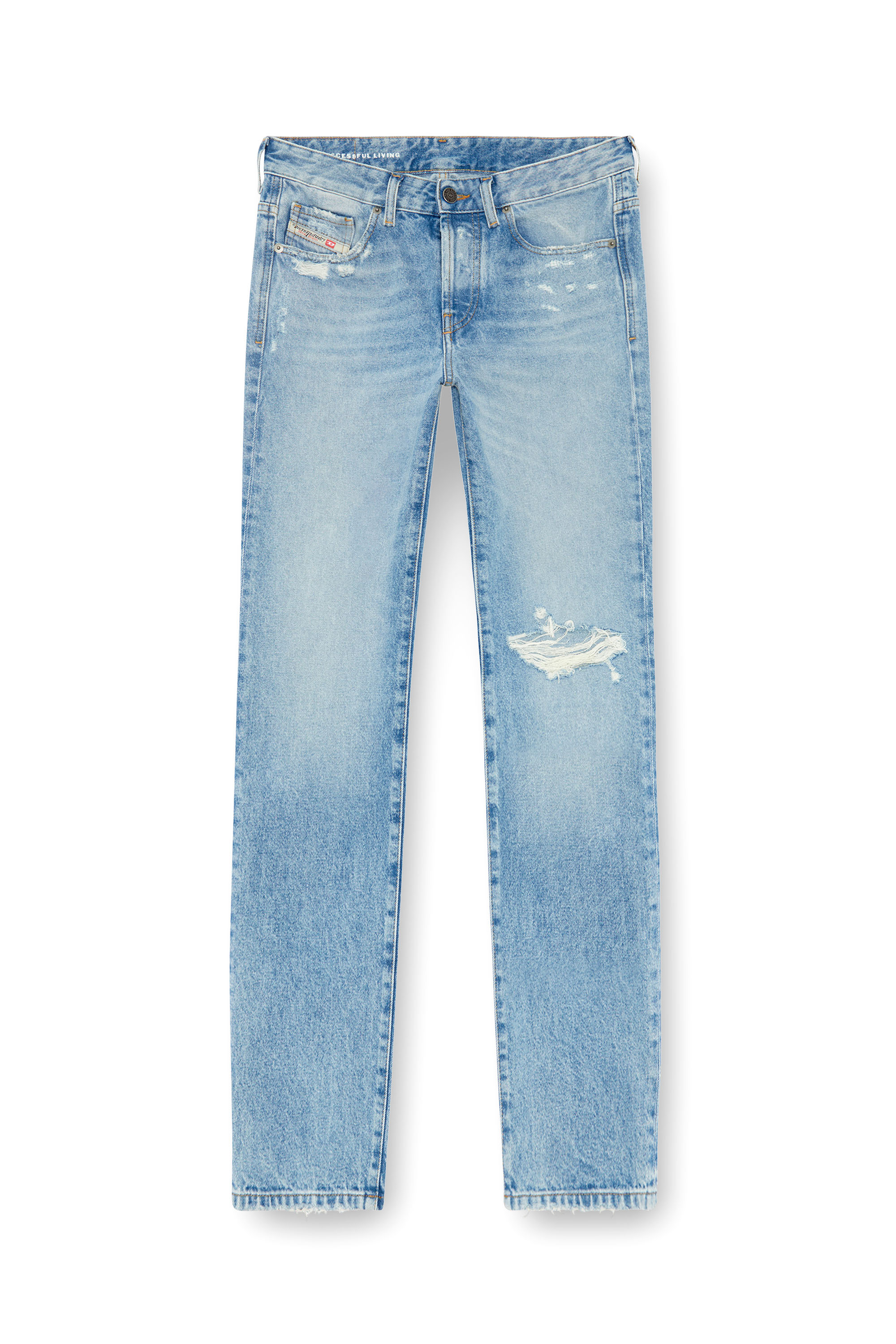 Diesel - Regular Jeans 1989 D-Mine 09J80 Femme, Bleu Clair - Image 2