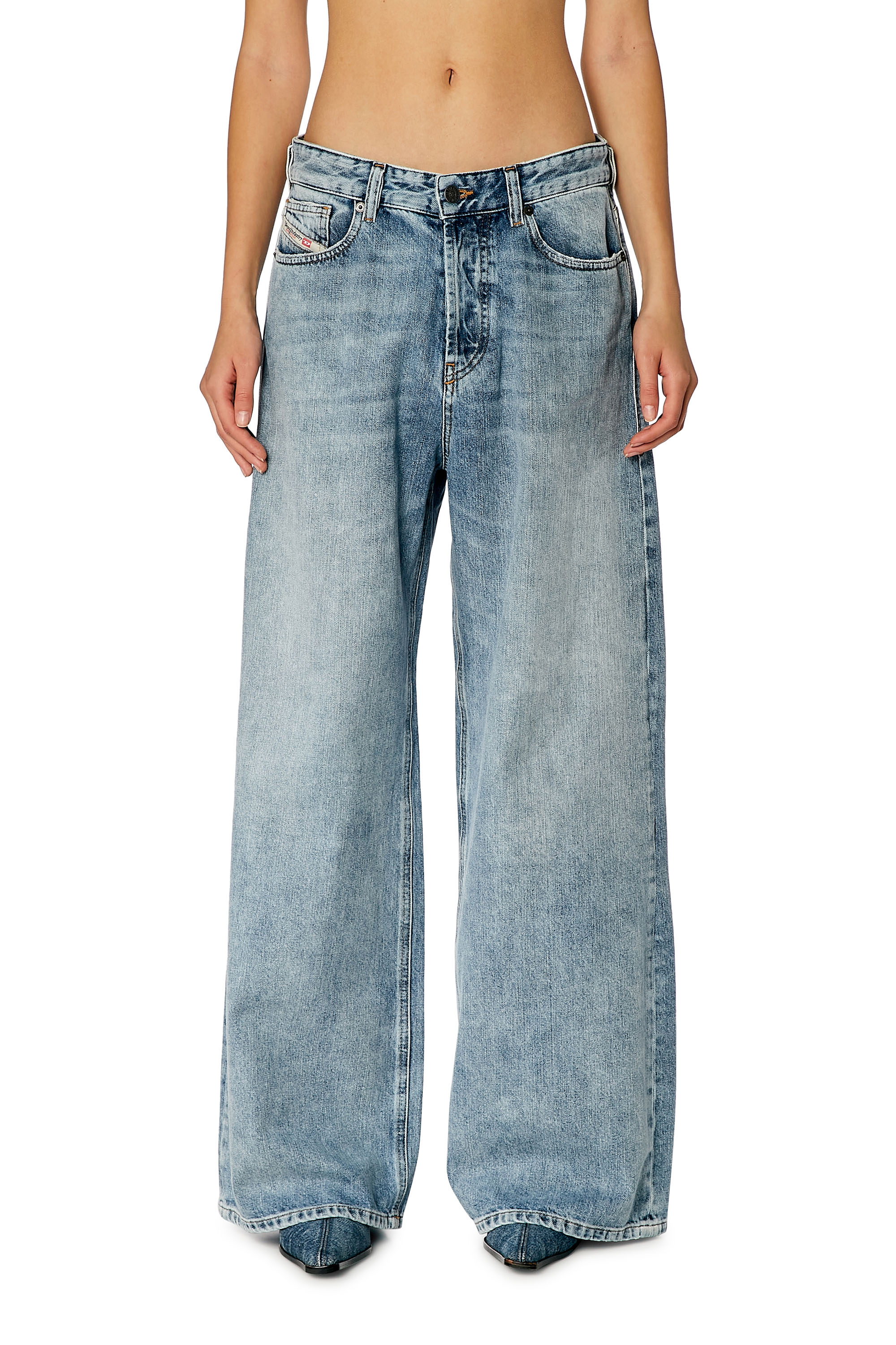Diesel - Straight Jeans 1996 D-Sire 09H57, Bleu Clair - Image 4