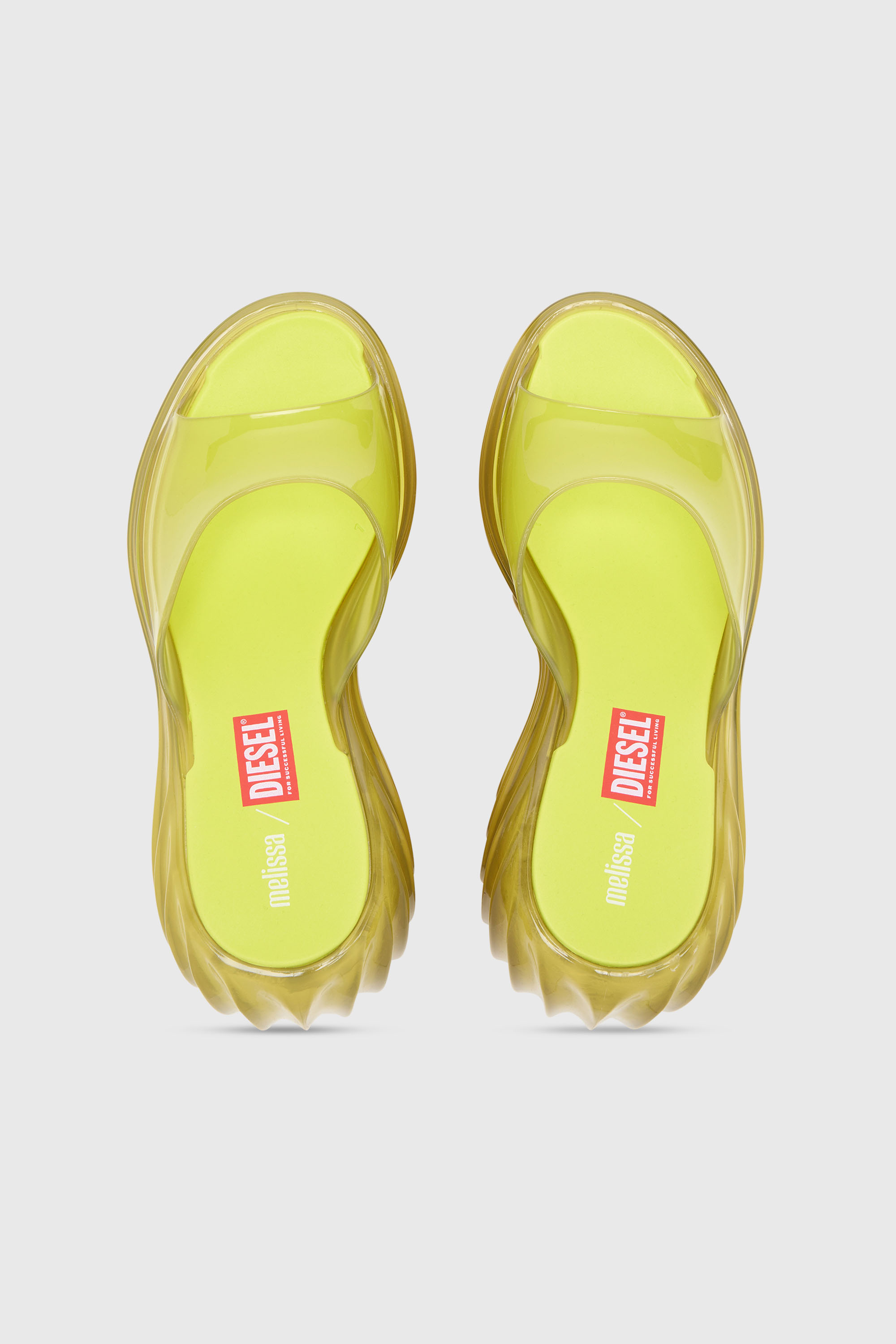 Diesel - MELISSA QUANTUM PLATFORM, Woman's Platform mule in Melflex&reg; in Yellow - 4