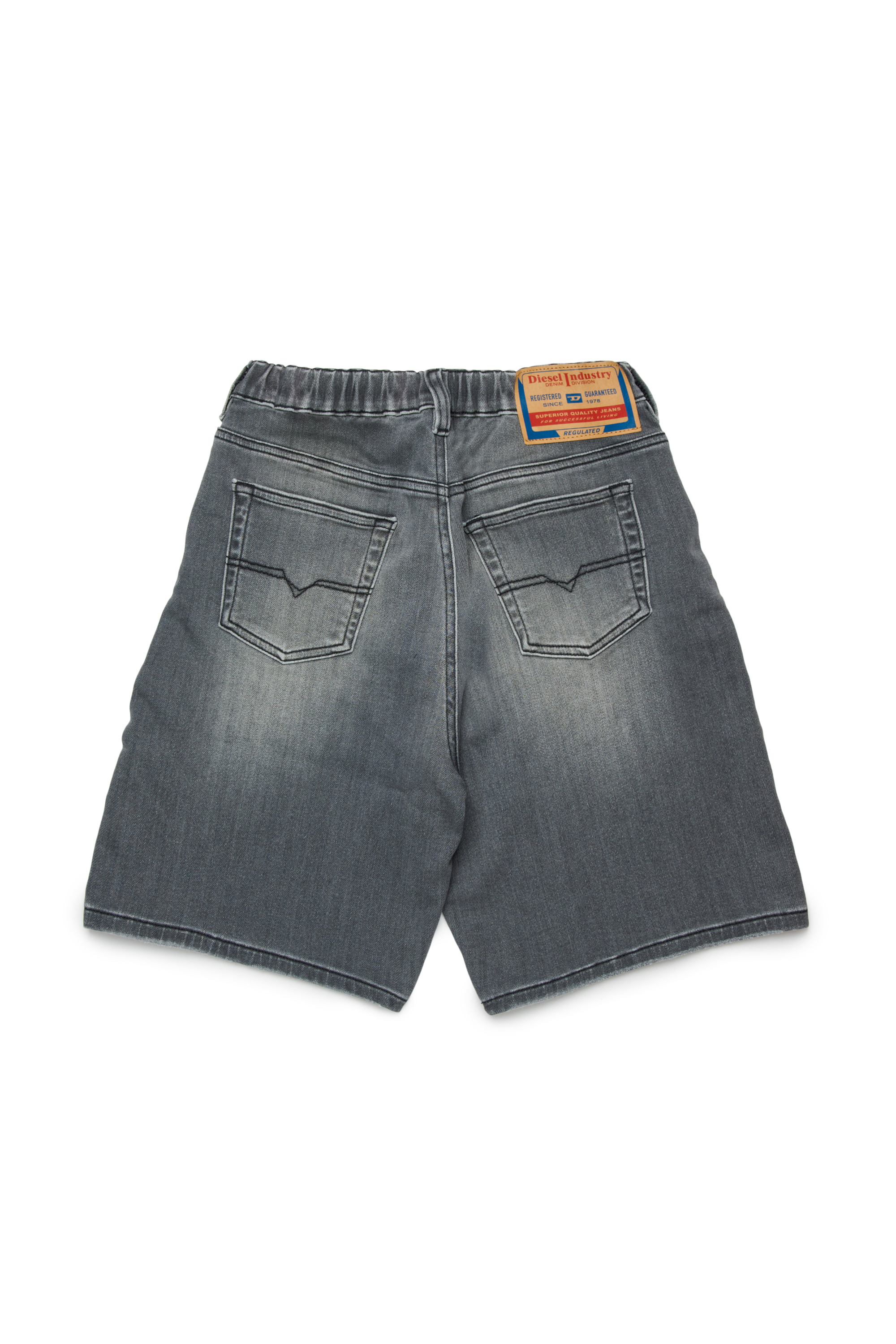 Diesel - PROXI JJJ, Shorts JoggJeans avec effet us&eacute; Homme in Noir - 2
