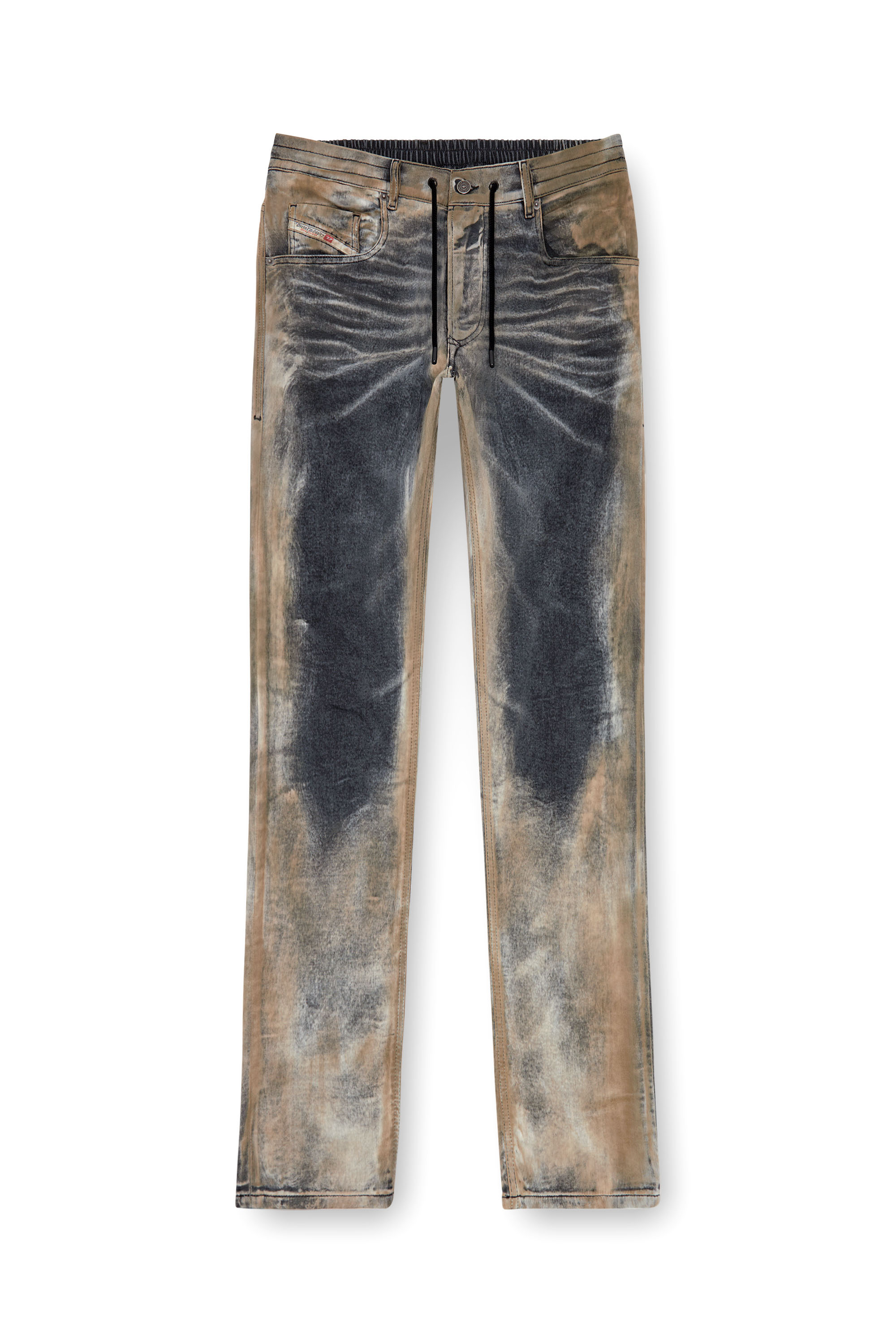 Diesel - Regular 2030 D-Krooley Joggjeans® 068NP Homme, Noir/Gris foncé - Image 3