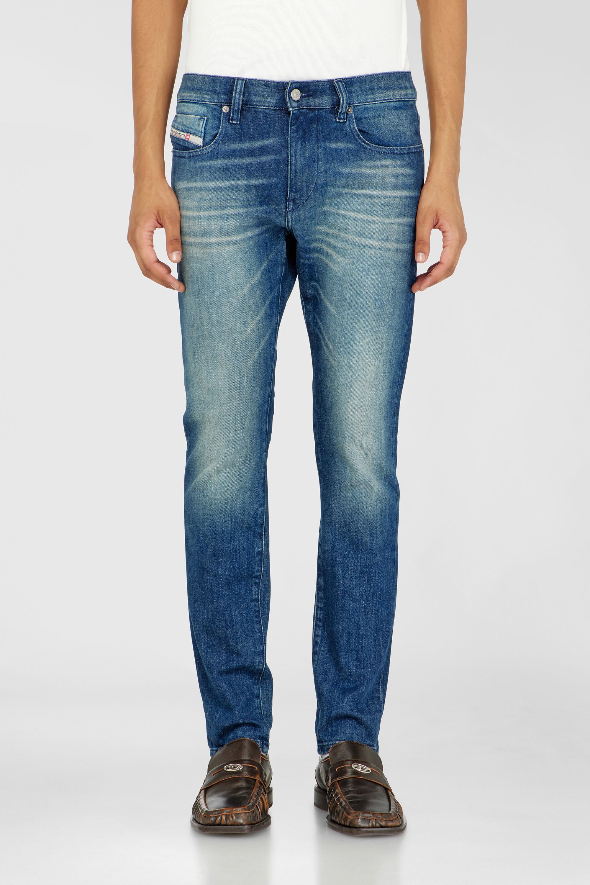 Diesel - Slim Jeans 2019 D-Strukt 0KBBR Homme, Bleu Fonc&eacute; - Image 1