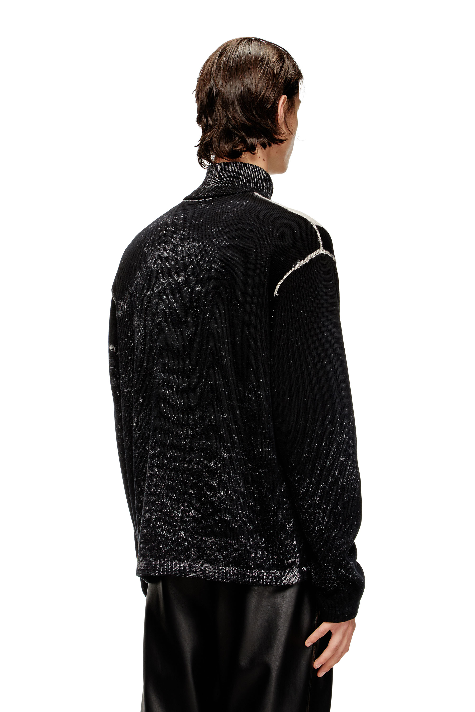 Diesel - K-OLIBA-JKT, Cardigan zippé à rayures, imprimé à l'intérieur Homme in ToBeDefined - 4