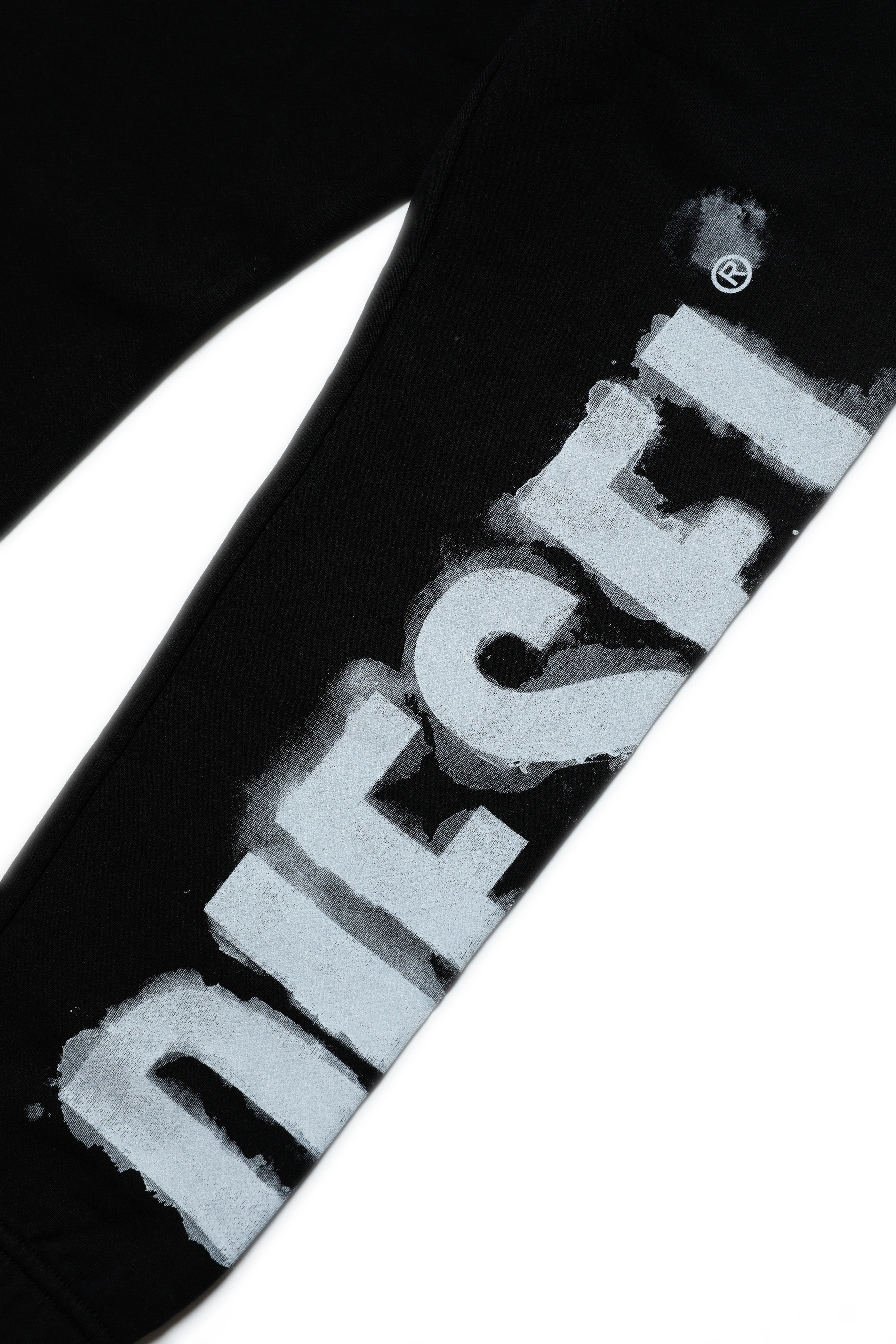 Diesel - PSTAMP, Homme Pantalon de survêtement avec logo effet délavé in Noir - Image 3