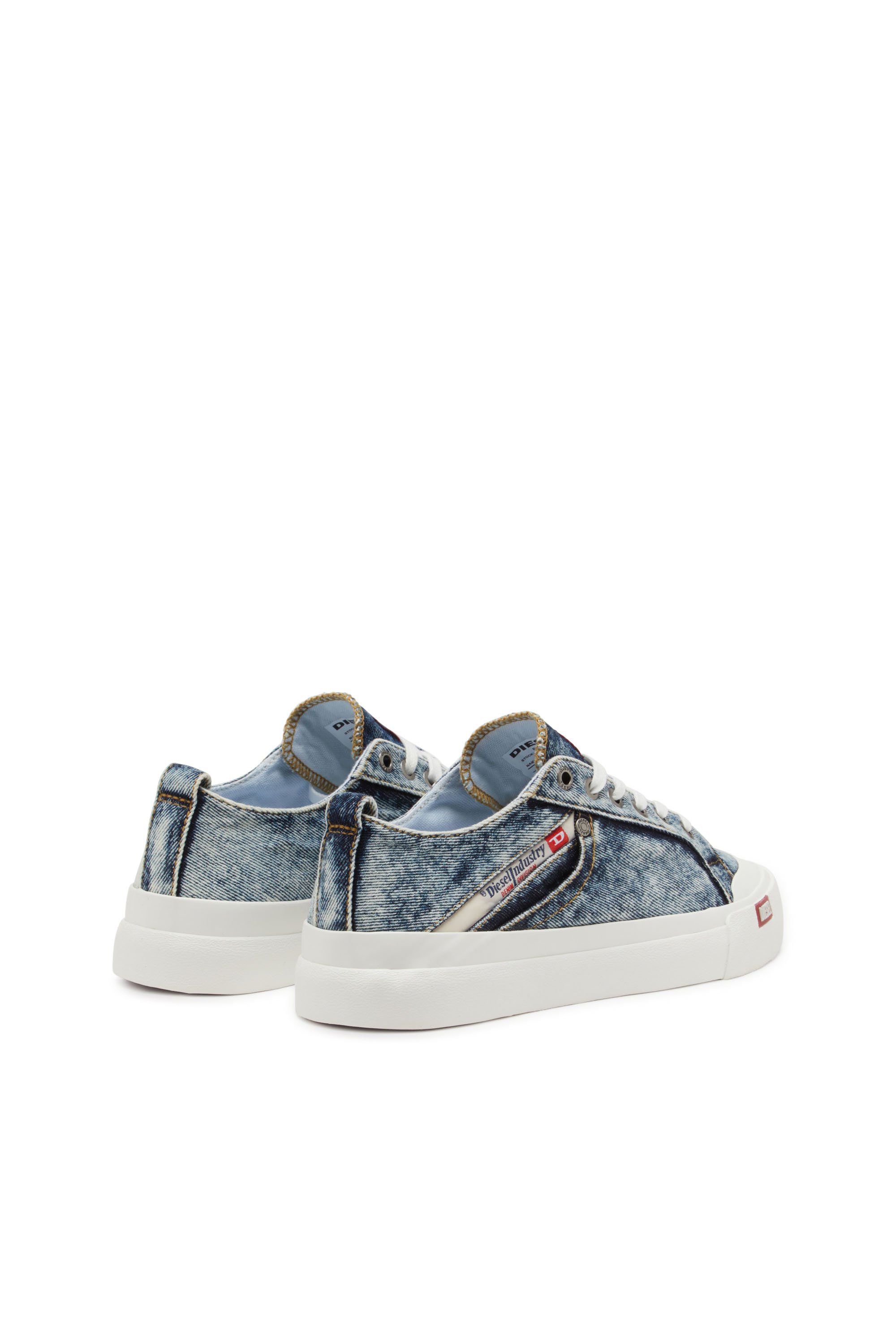 Diesel - S-ATHOS NMD LOW, S-Athos-Sneakers en denim avec détail de poche Homme in Bleu - 3