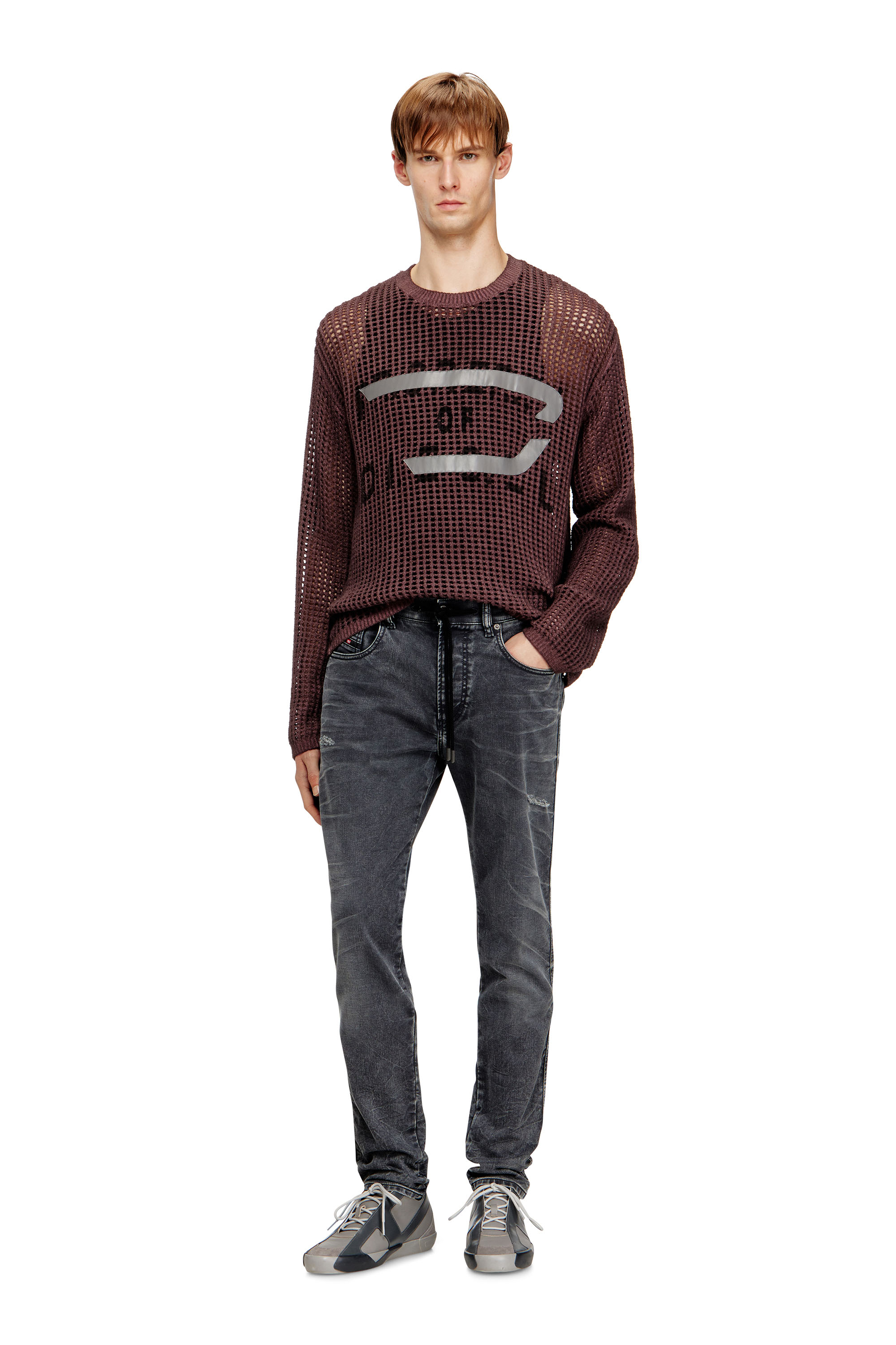 Diesel - Slim 2062 D-Strukt Joggjeans&reg; 068UF Homme, Noir/Gris fonc&eacute; - Image 1