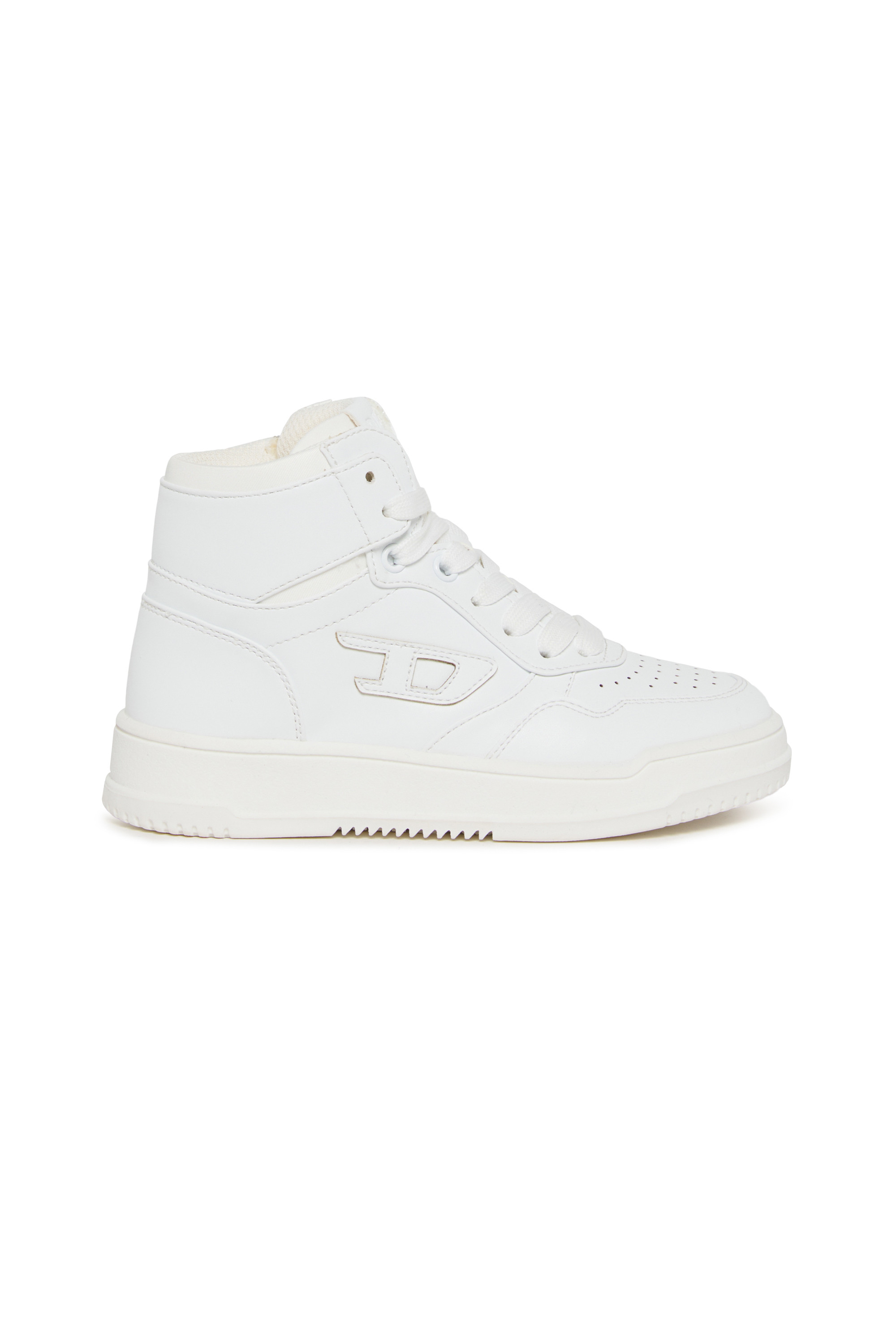 Diesel - S-COU-HI, S-COU-HI-Baskets montantes avec d&eacute;tail D Mixte in Blanc - 1