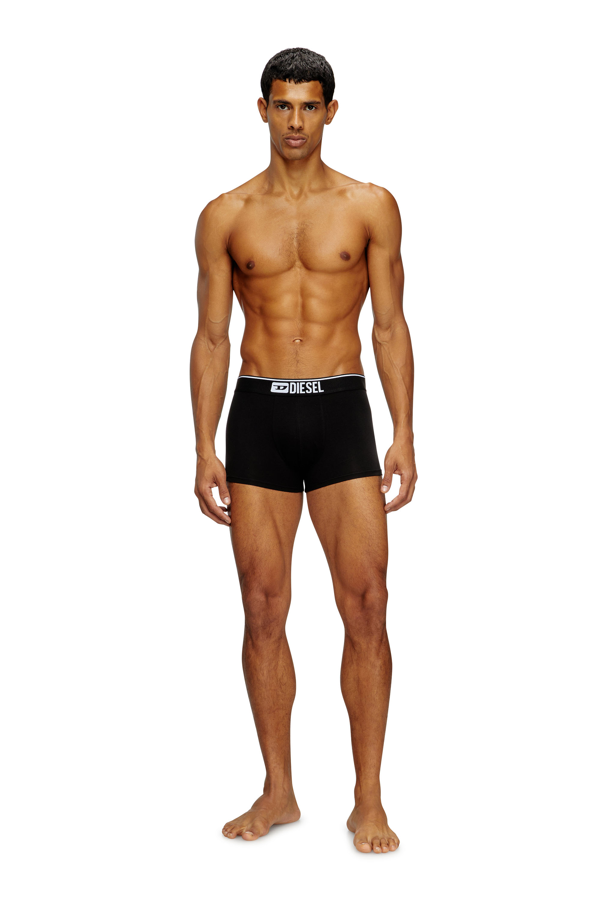Diesel - UMBX-DAMIENTHREEPACK, Man's Three-pack of plain boxer in Black - 1
