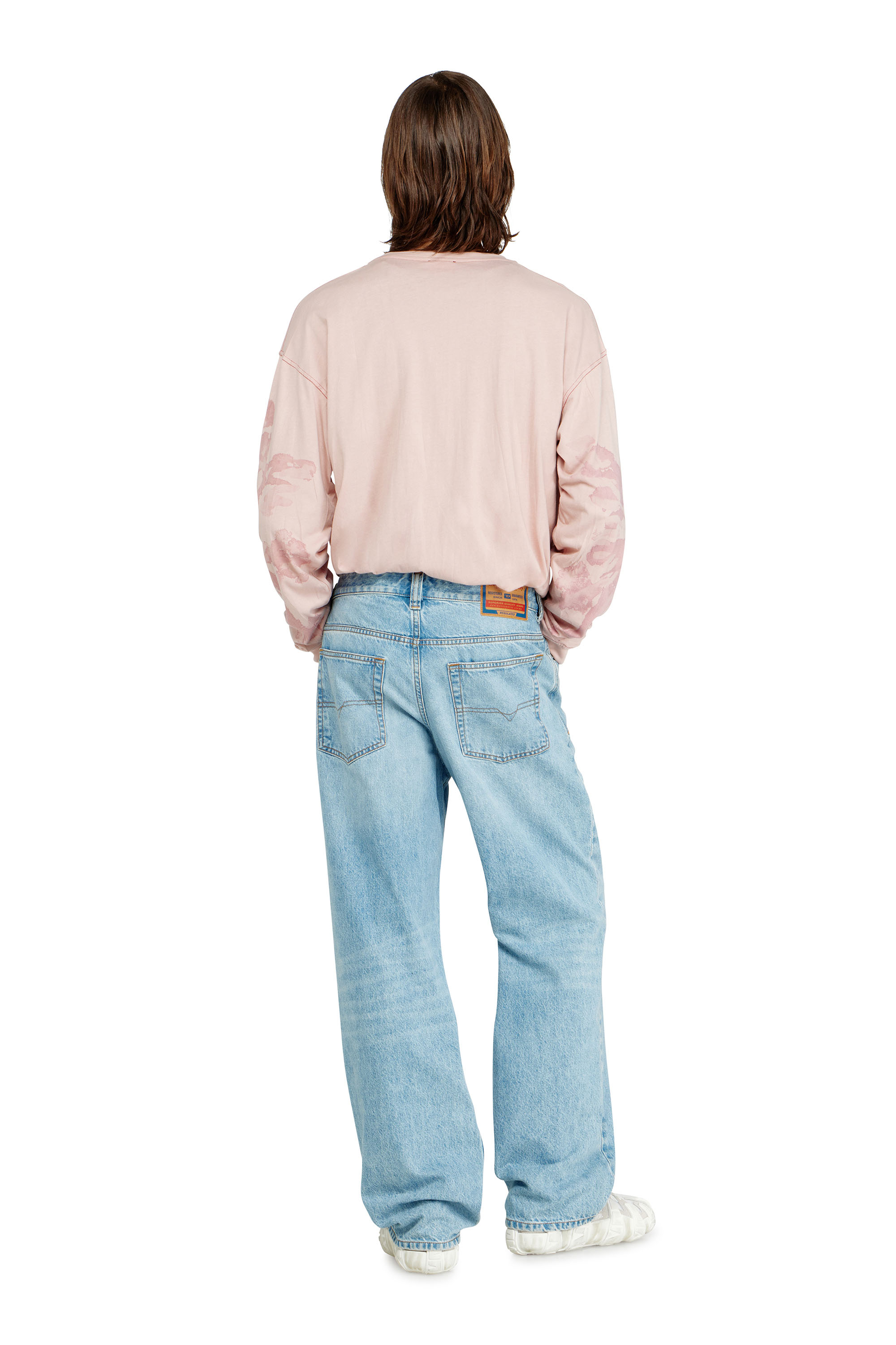 Diesel - Relaxed Jeans 2001 D-Macro 09I29 Homme, Bleu Clair - Image 3