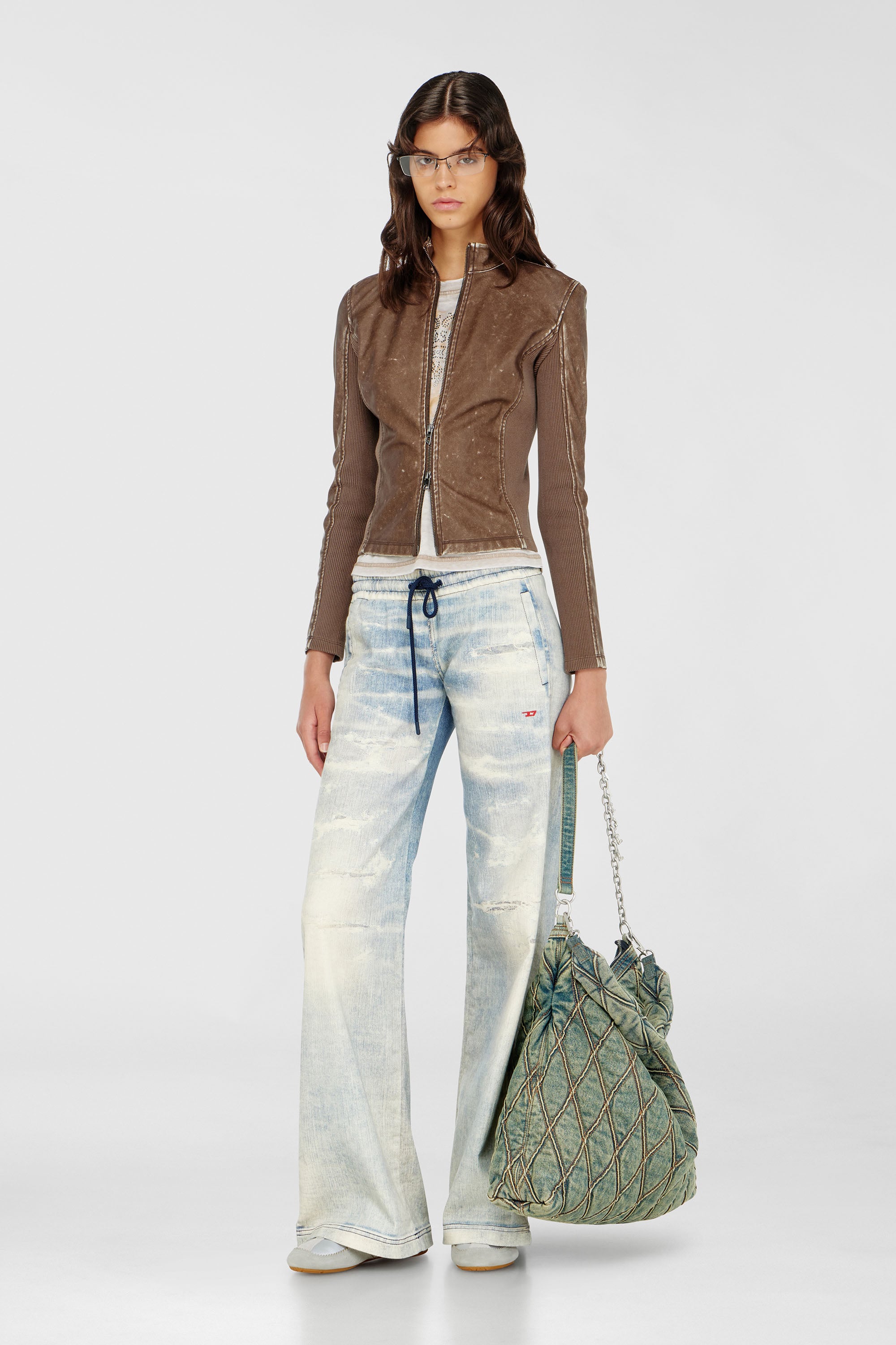 Diesel - Relaxed 2078 D-Ainty Joggjeans&reg; 068XM Femme, Bleu Clair - Image 1