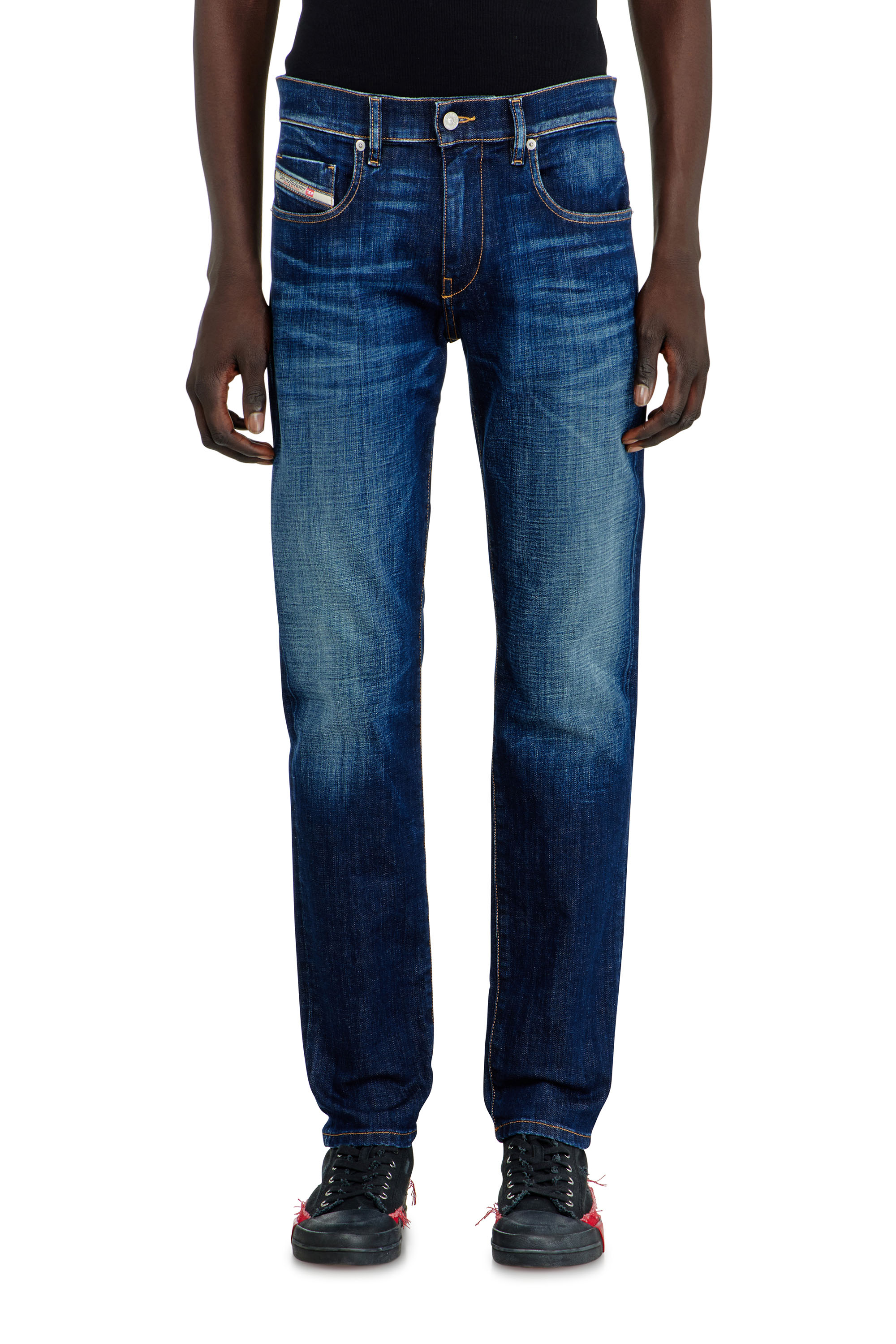 Diesel - Slim Jeans 2019 D-Strukt 09L61 Homme, Bleu moyen - Image 4