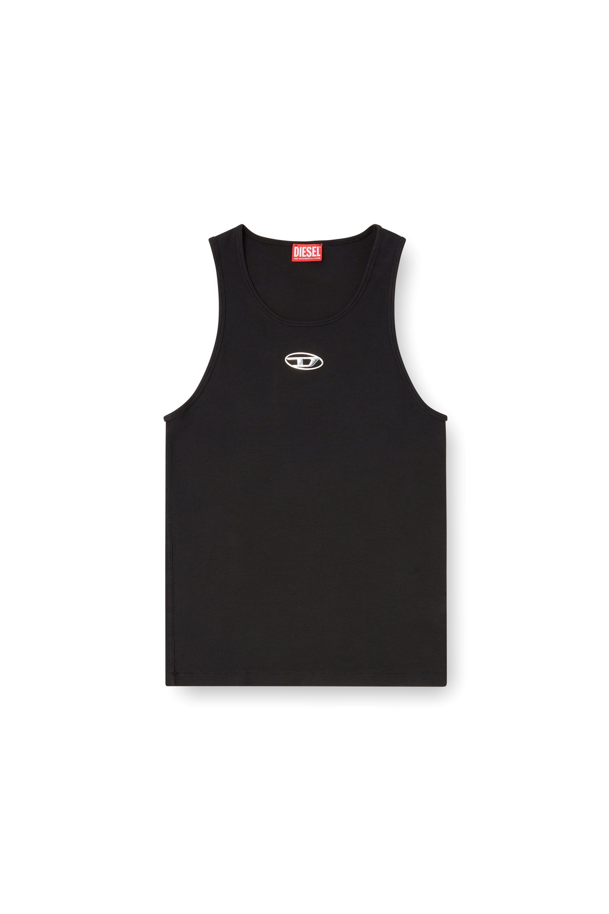 Diesel - T-LIFTY-IOD, Débardeur en coton avec logo Homme in Noir - 3