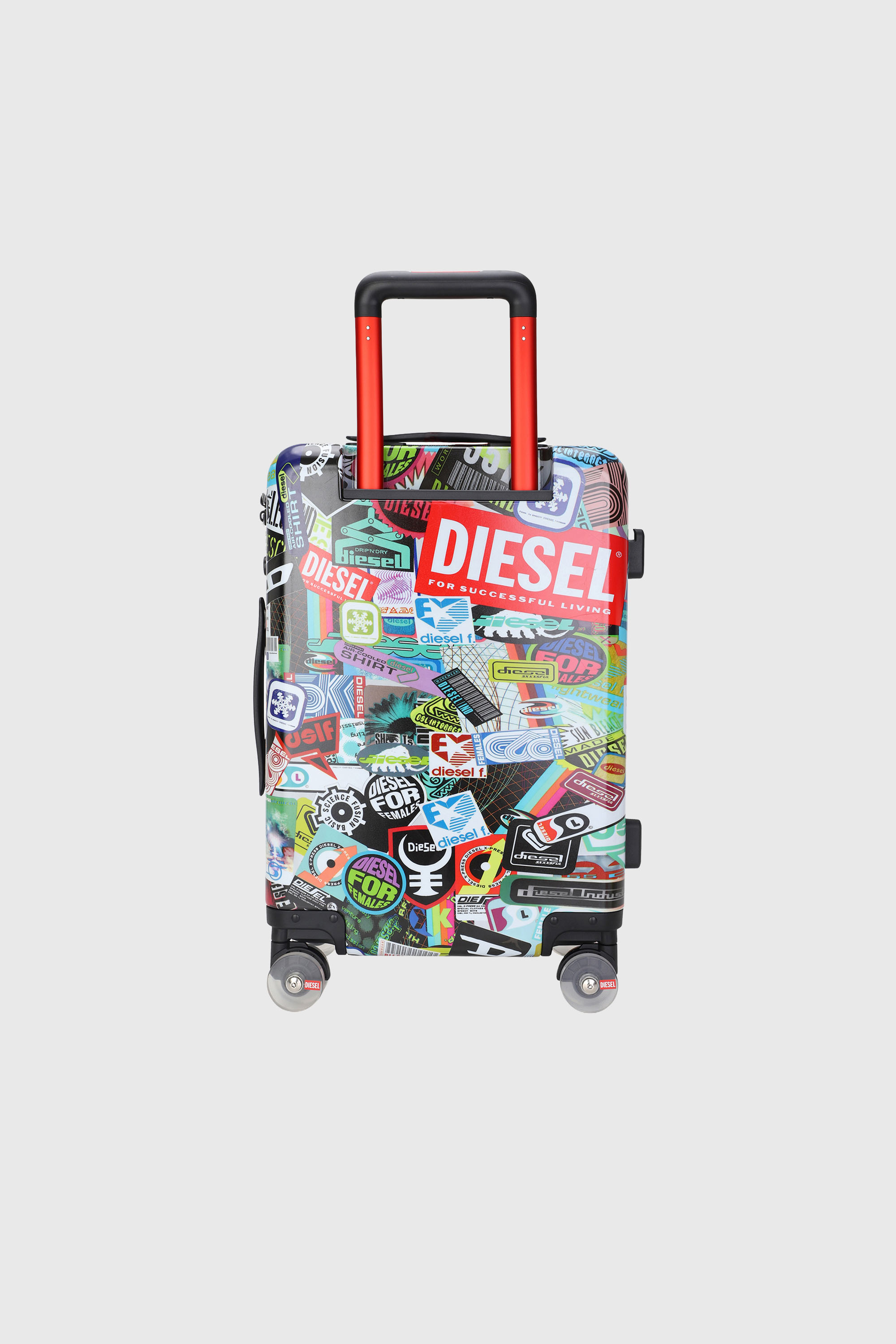 Diesel - DIESEL PC PRINTED TROLLEY-STICKERS- DSL0, Valise taille S style autocollants Mixte in Polychrome - 3