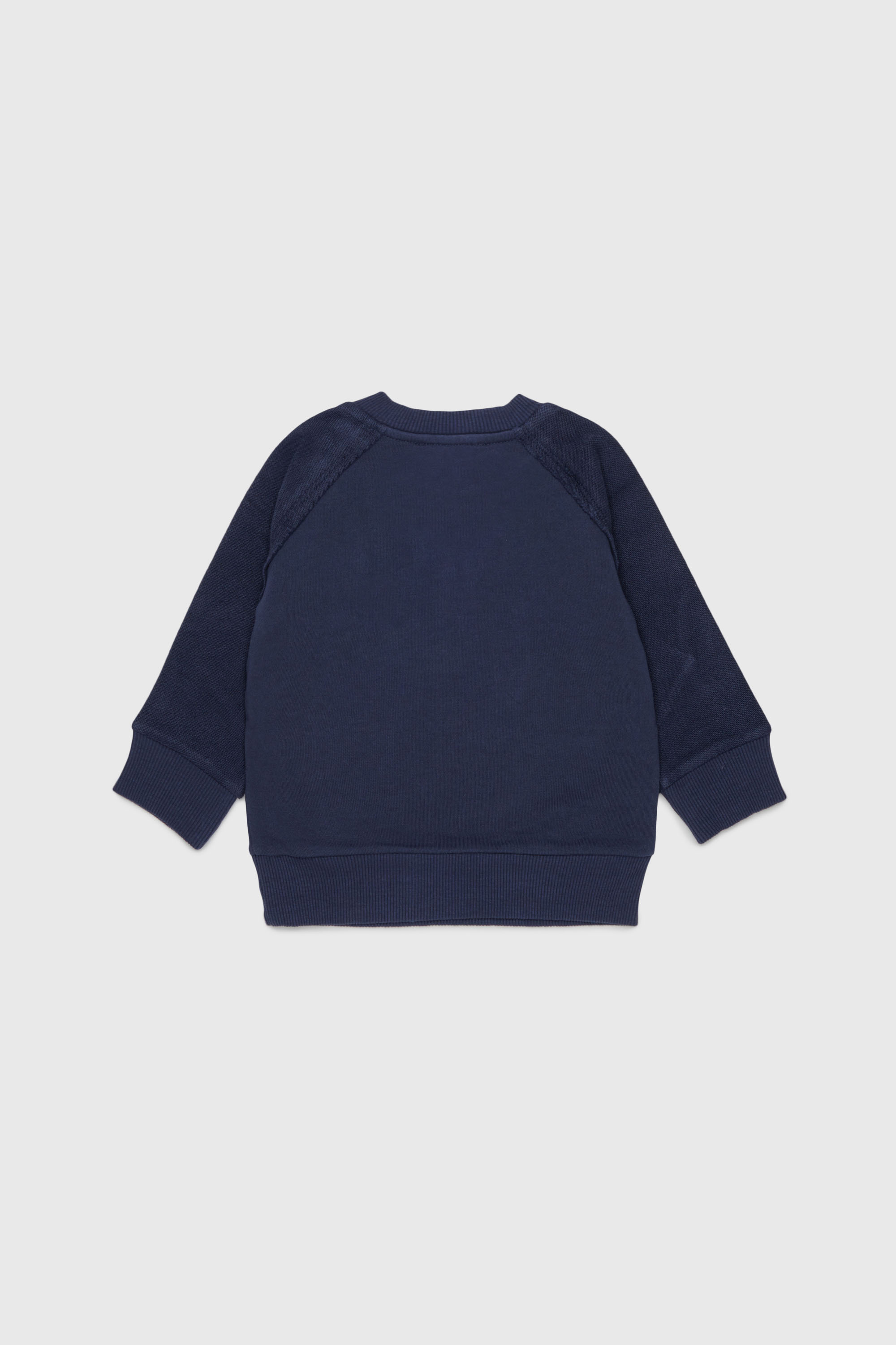 Diesel - SEANSB, Sweatshirt en coton avec logo effet effiloch&eacute; Homme in Bleu - 2