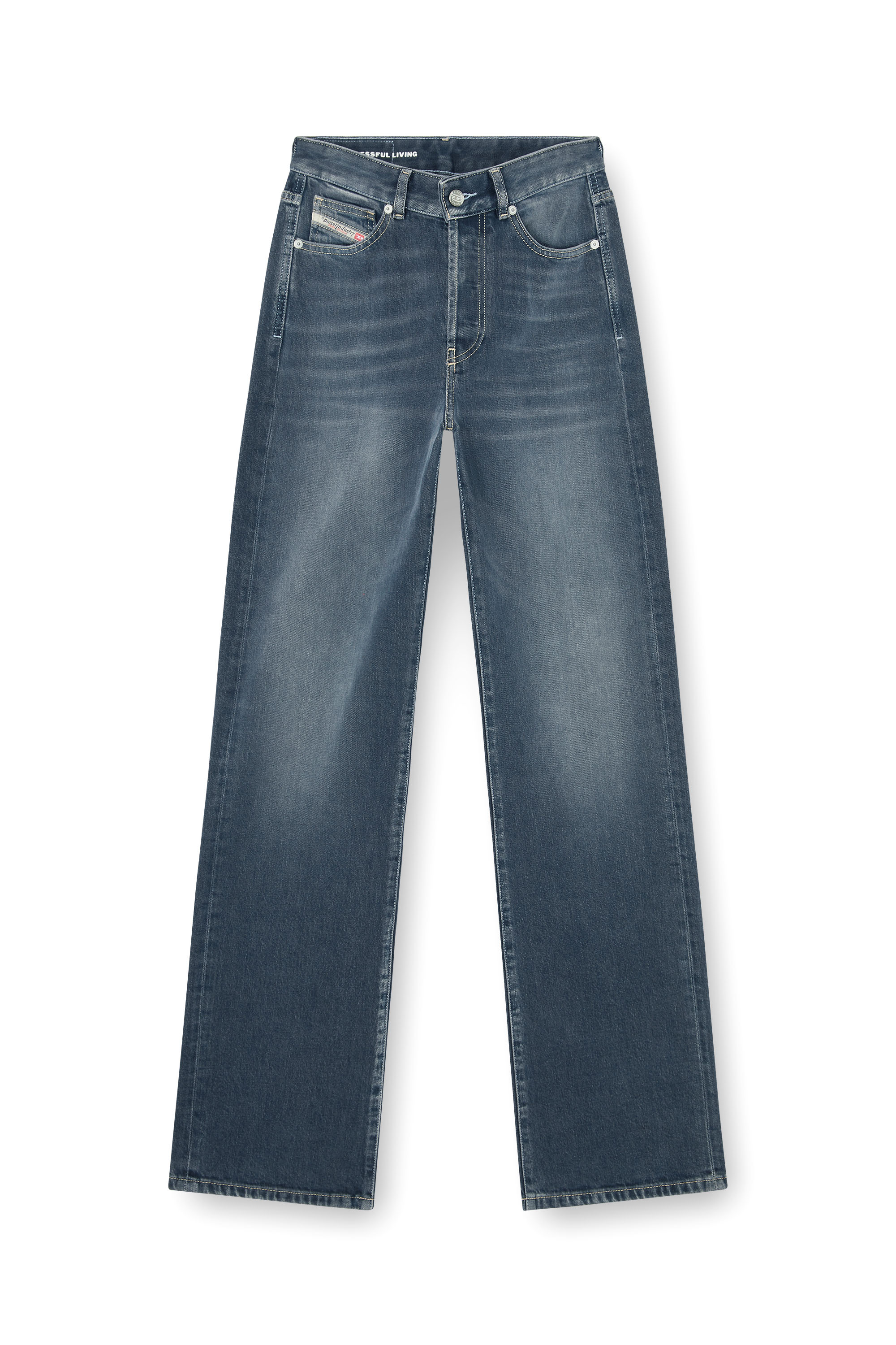 Diesel - Regular Jeans 1971 D-Sent 007EI Femme, Bleu Fonc&eacute; - Image 3