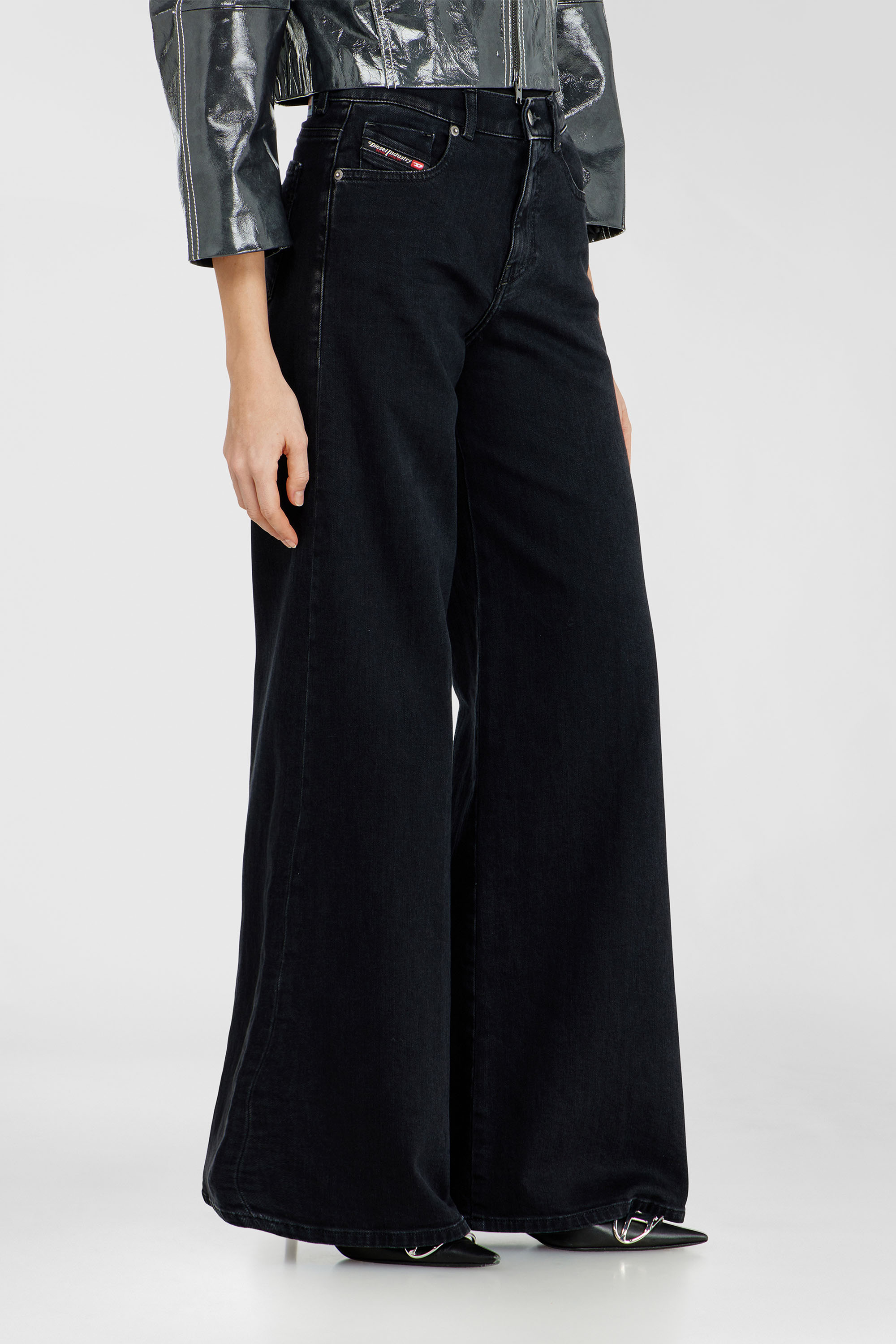 Diesel - Flare Jeans 1978 D-Akemi 09N89 Femme, Noir/Gris fonc&eacute; - Image 7