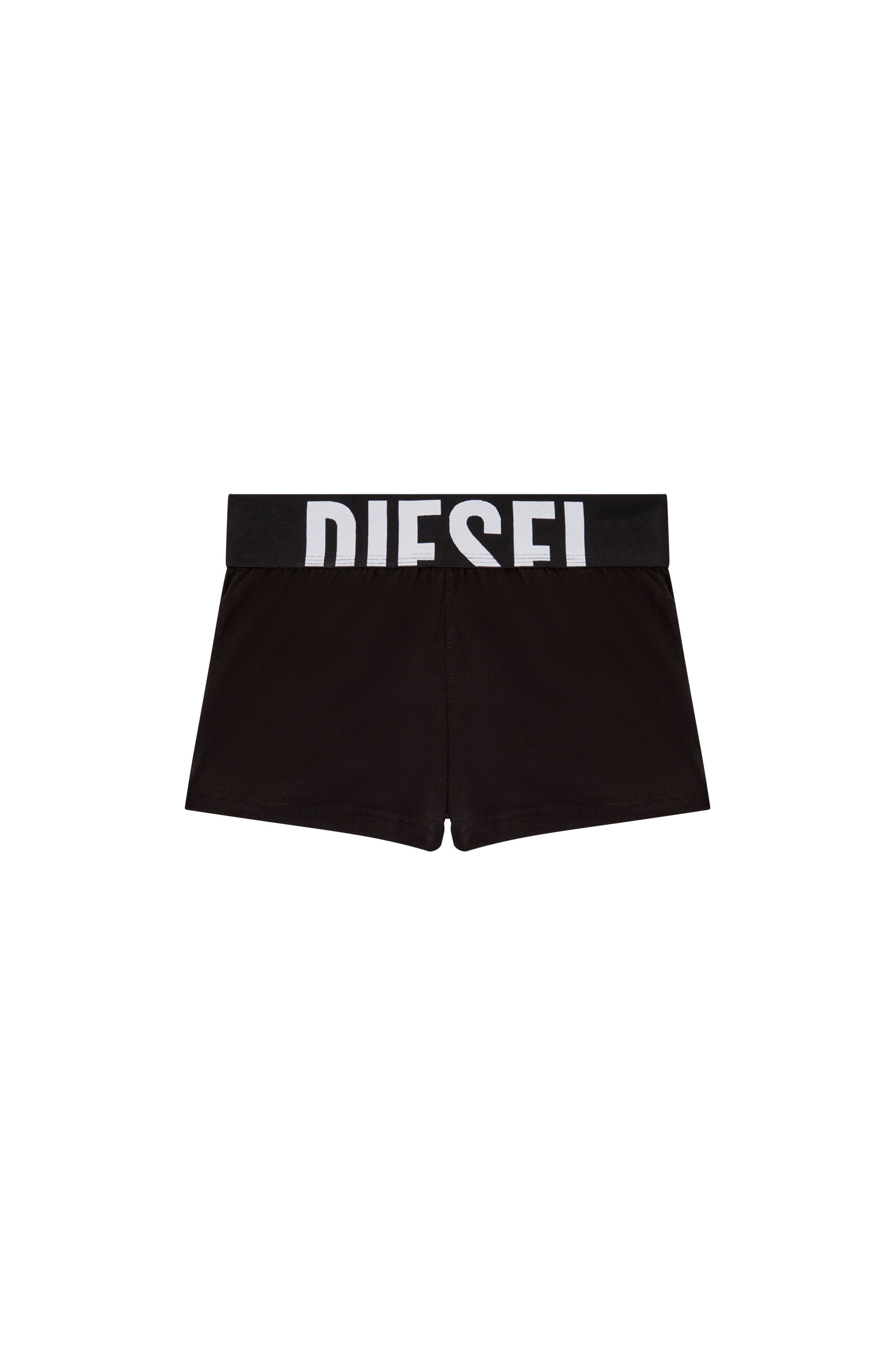 Diesel - ARIANNA-D-POP, Short en coton éponge avec logo découpé Femme in Noir - 4