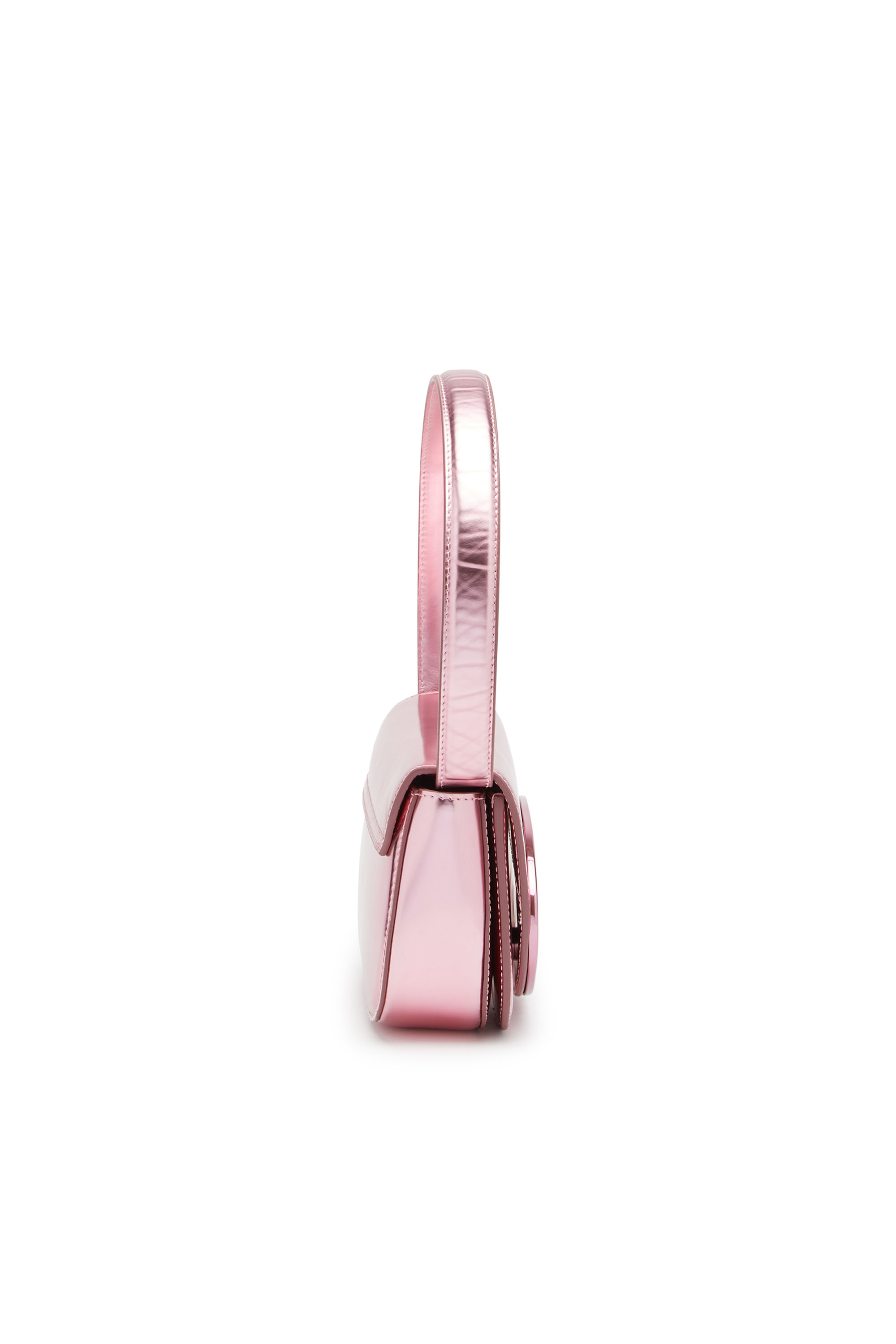 Diesel - 1DR, 1DR-Sac iconique à bandoulière en cuir effet miroir Femme in Rose - 4