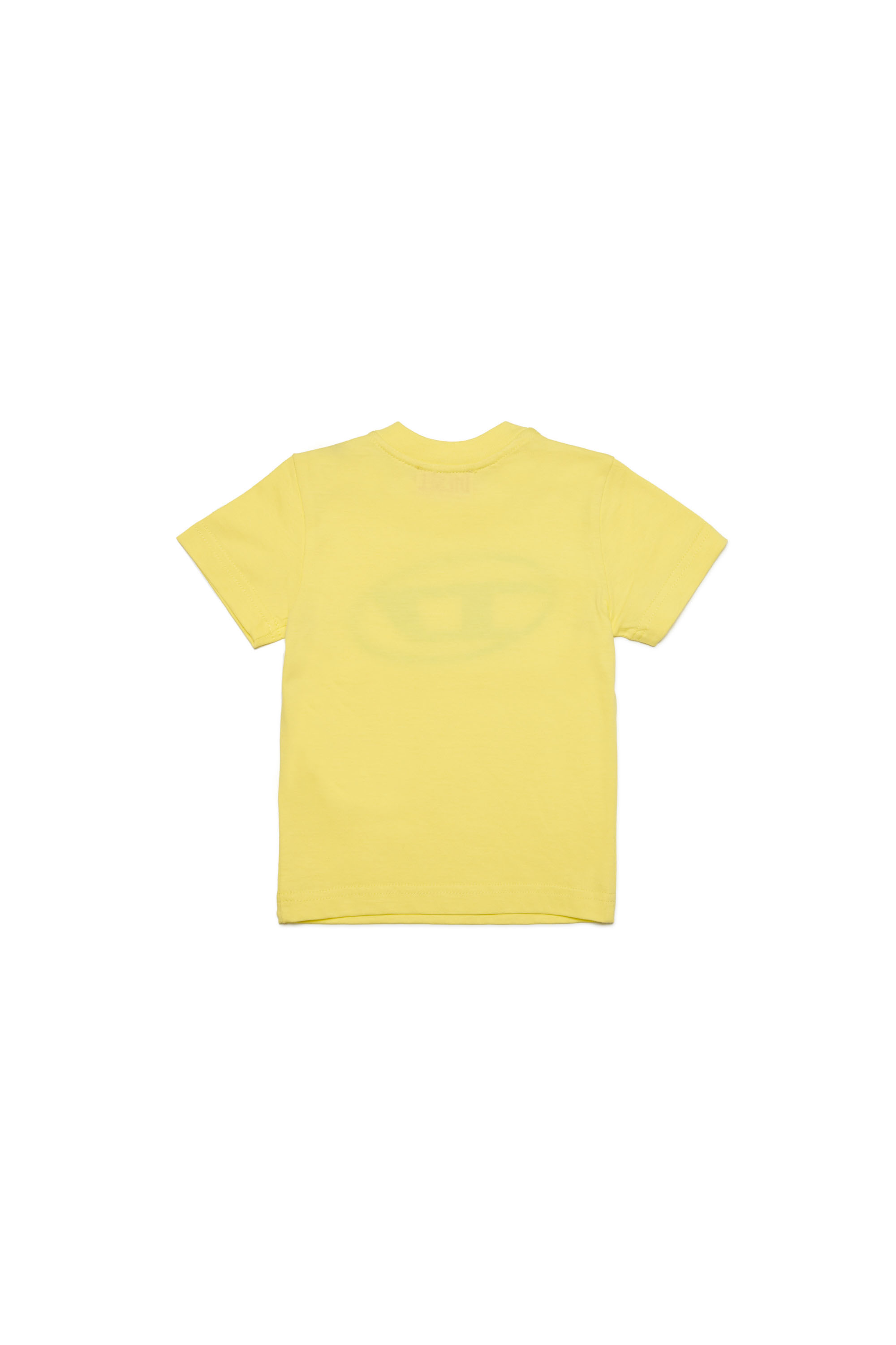 Diesel - TCERB, Mixte T-shirt avec logo Oval D in Jaune - Image 2