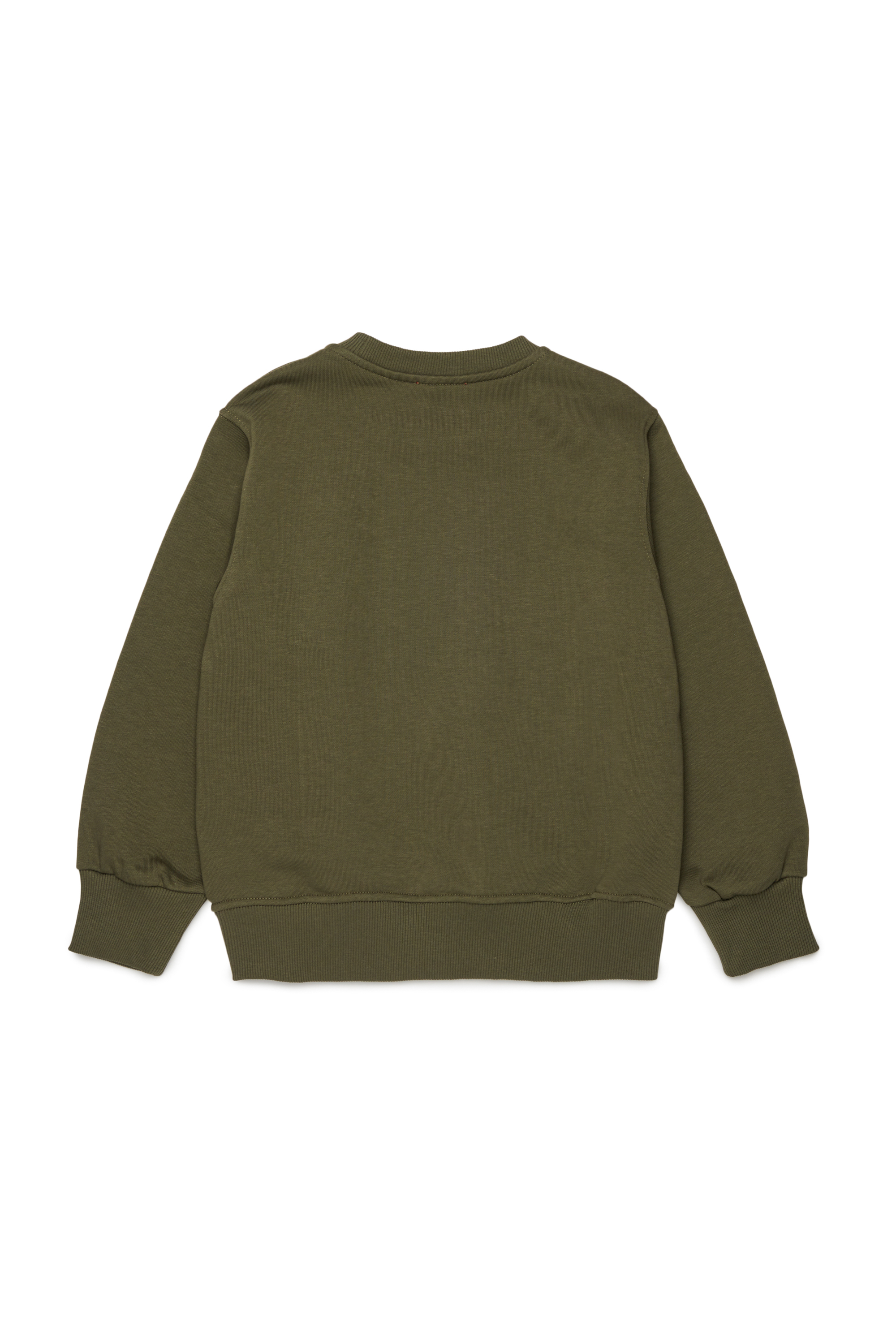 Diesel - SDROPS OVER, Sweat en coton avec logo Homme in Vert - 2