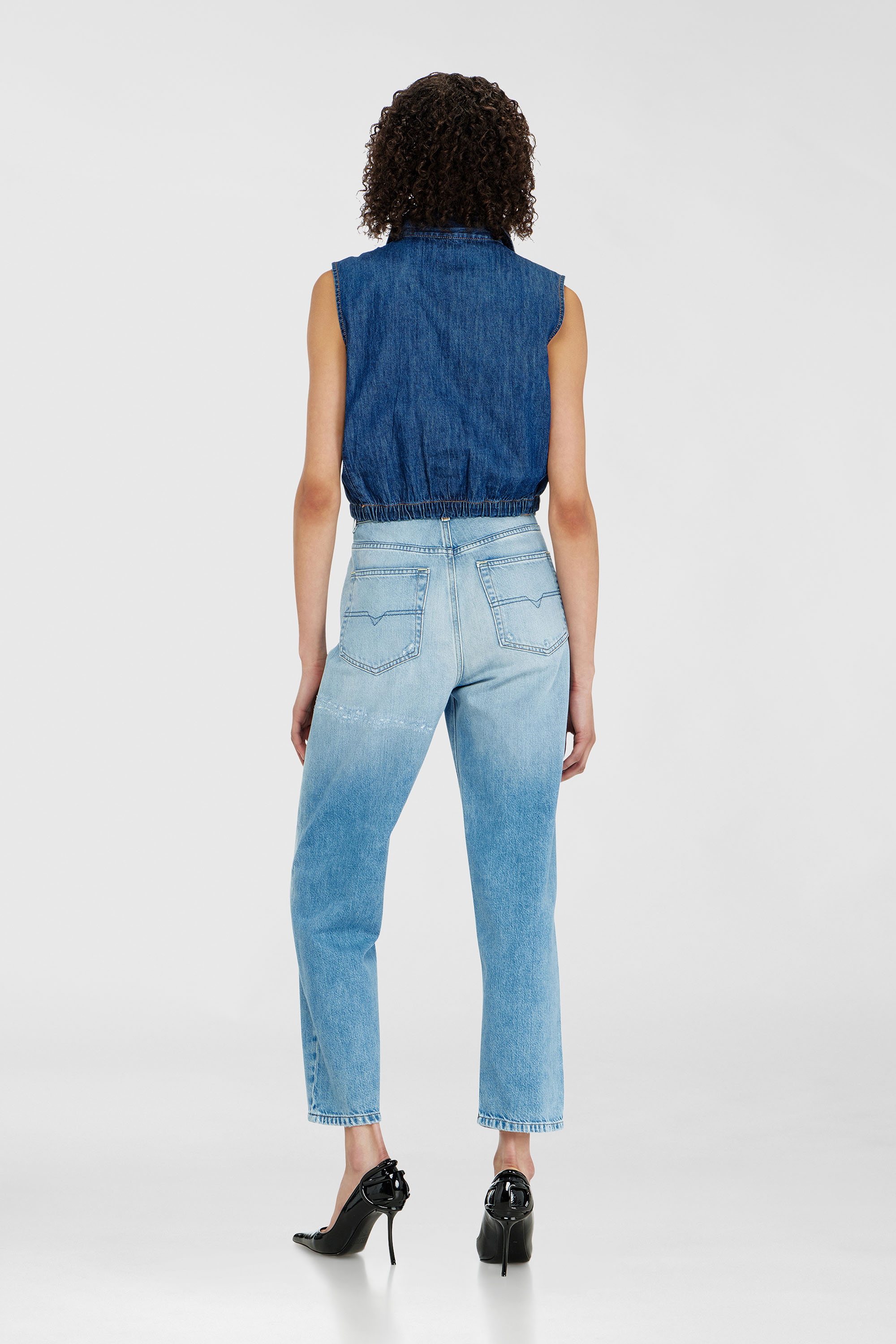 Diesel - Regular Jeans 1981 D-Went 09P49 Femme, Bleu Clair - Image 3