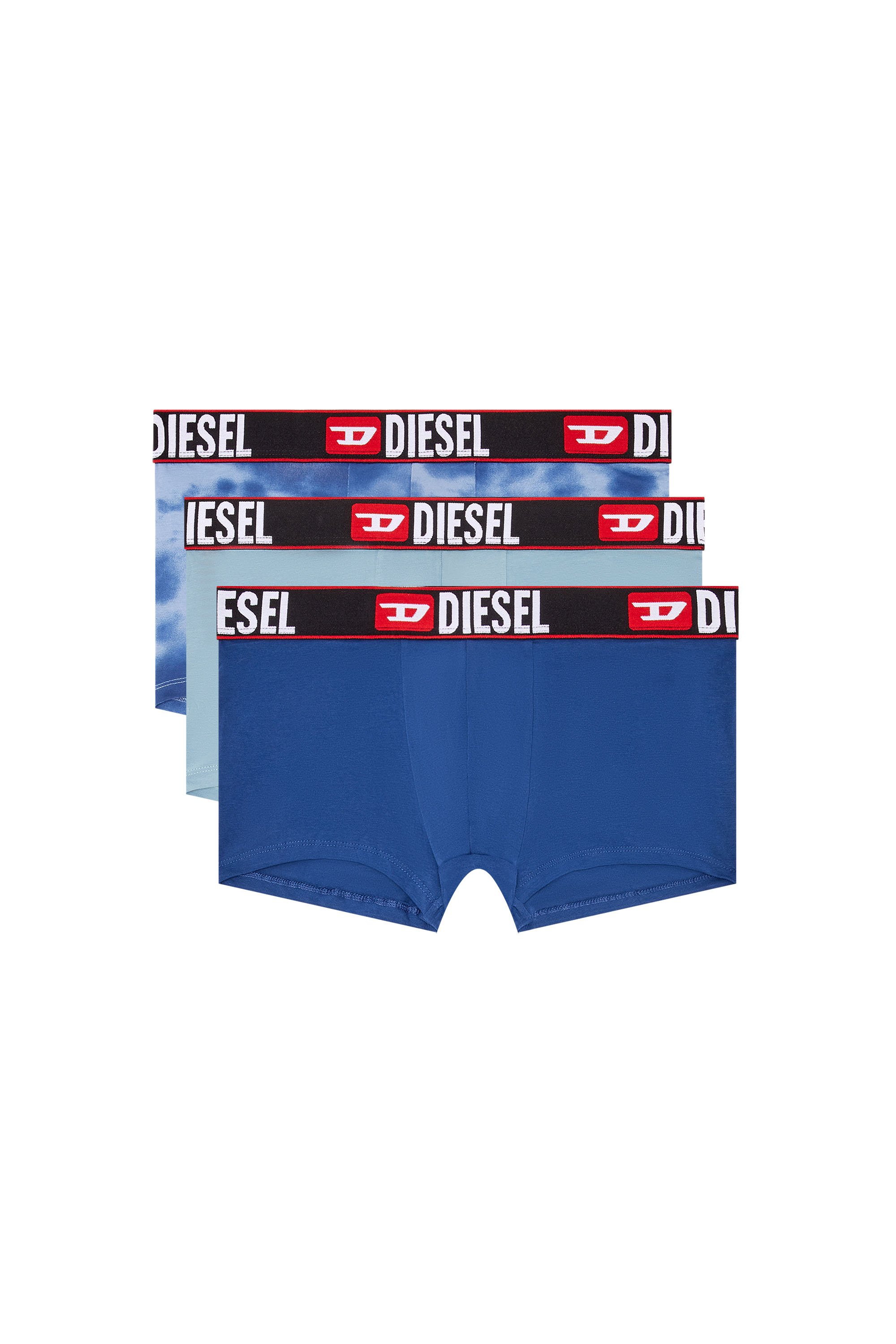 Diesel - UMBX-DAMIENTHREEPACK, Lot de 3 boxers avec motif nuage Homme in Bleu - 1