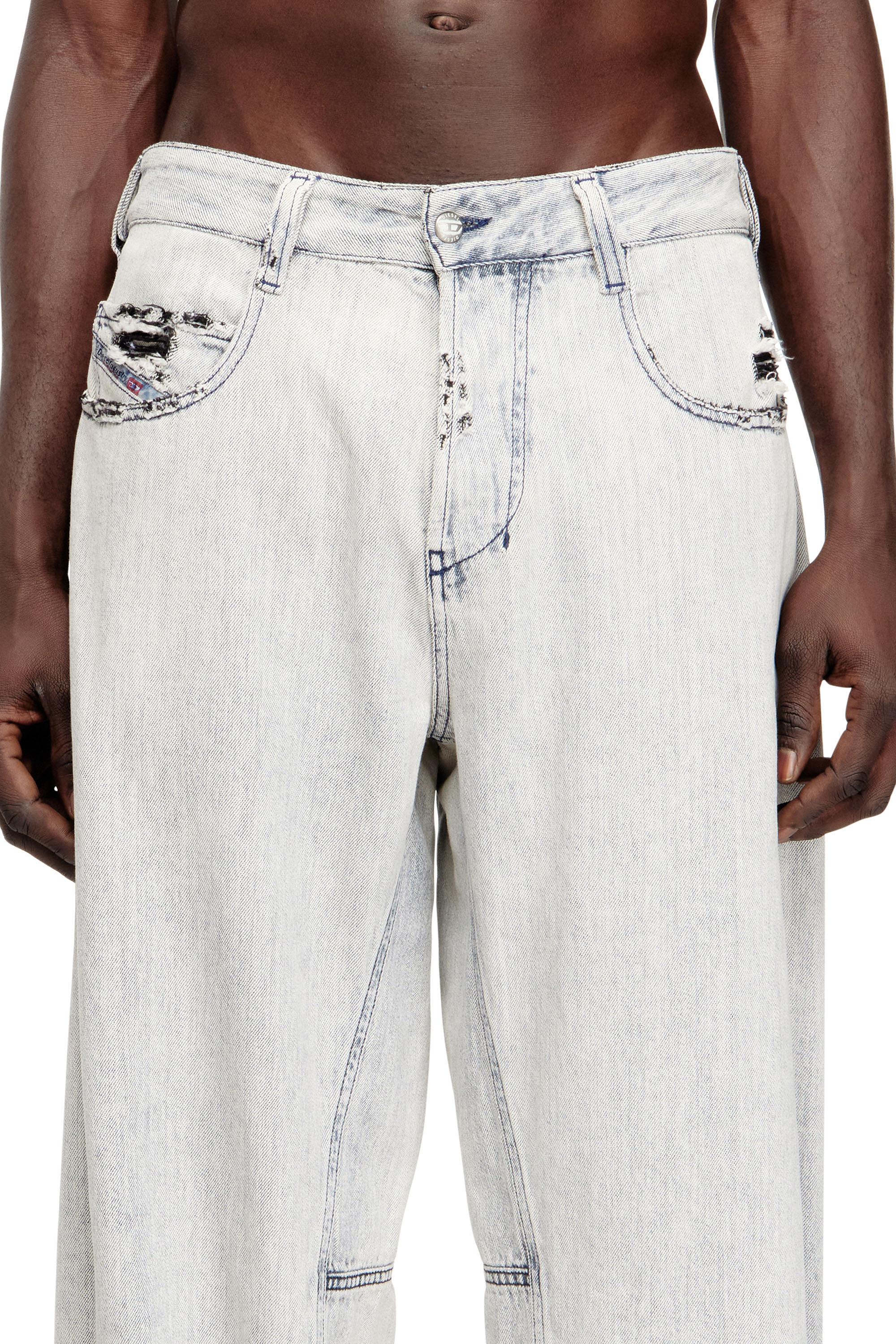 Diesel - Relaxed Jeans 1997 D-Enim-M 068UR Mixte, Bleu Clair - Image 4