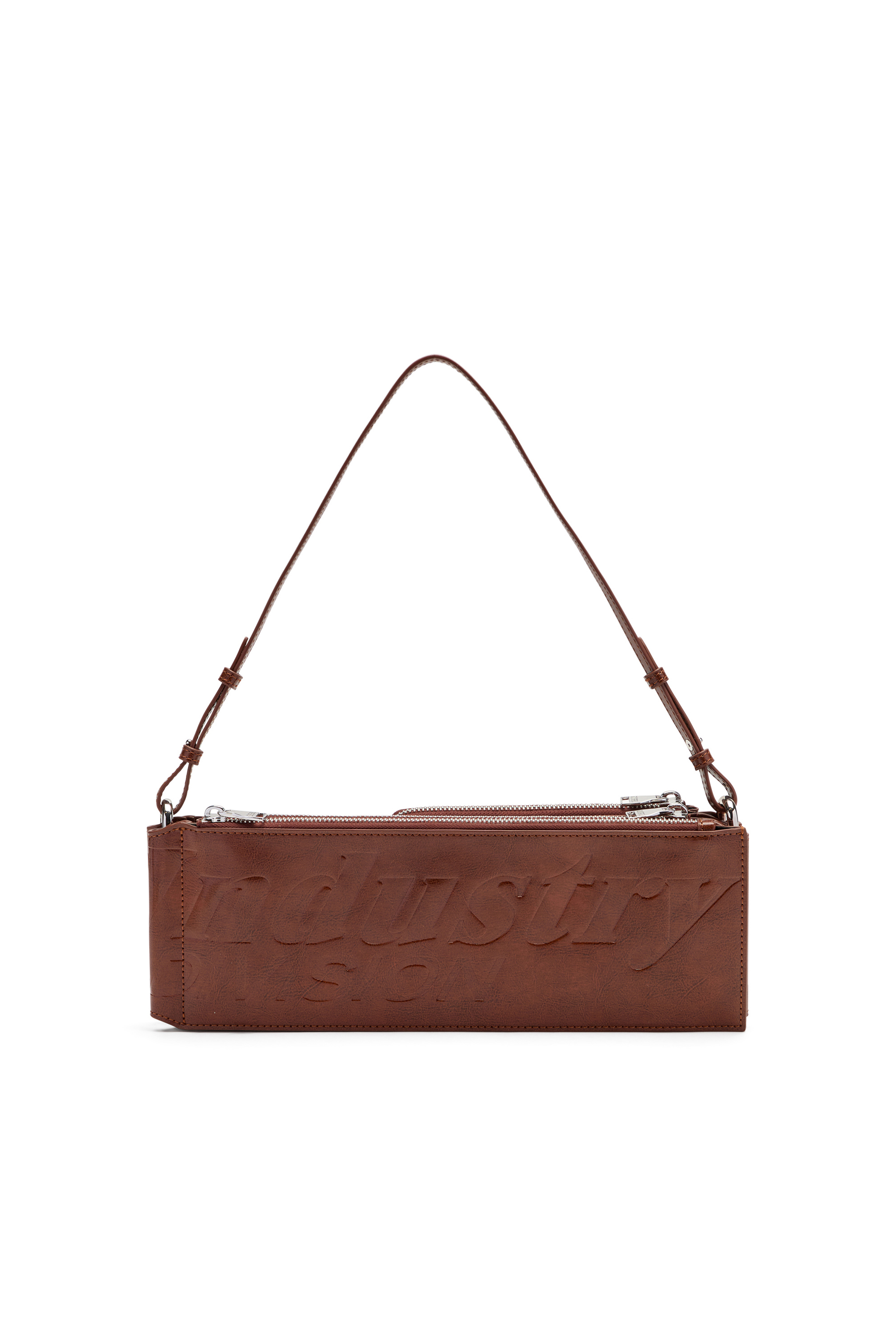 Diesel - FLAG-D SHOULDER BAG X, Unisex's Flag-D-Modular logo-embossed shoulder bag in Brown - 2