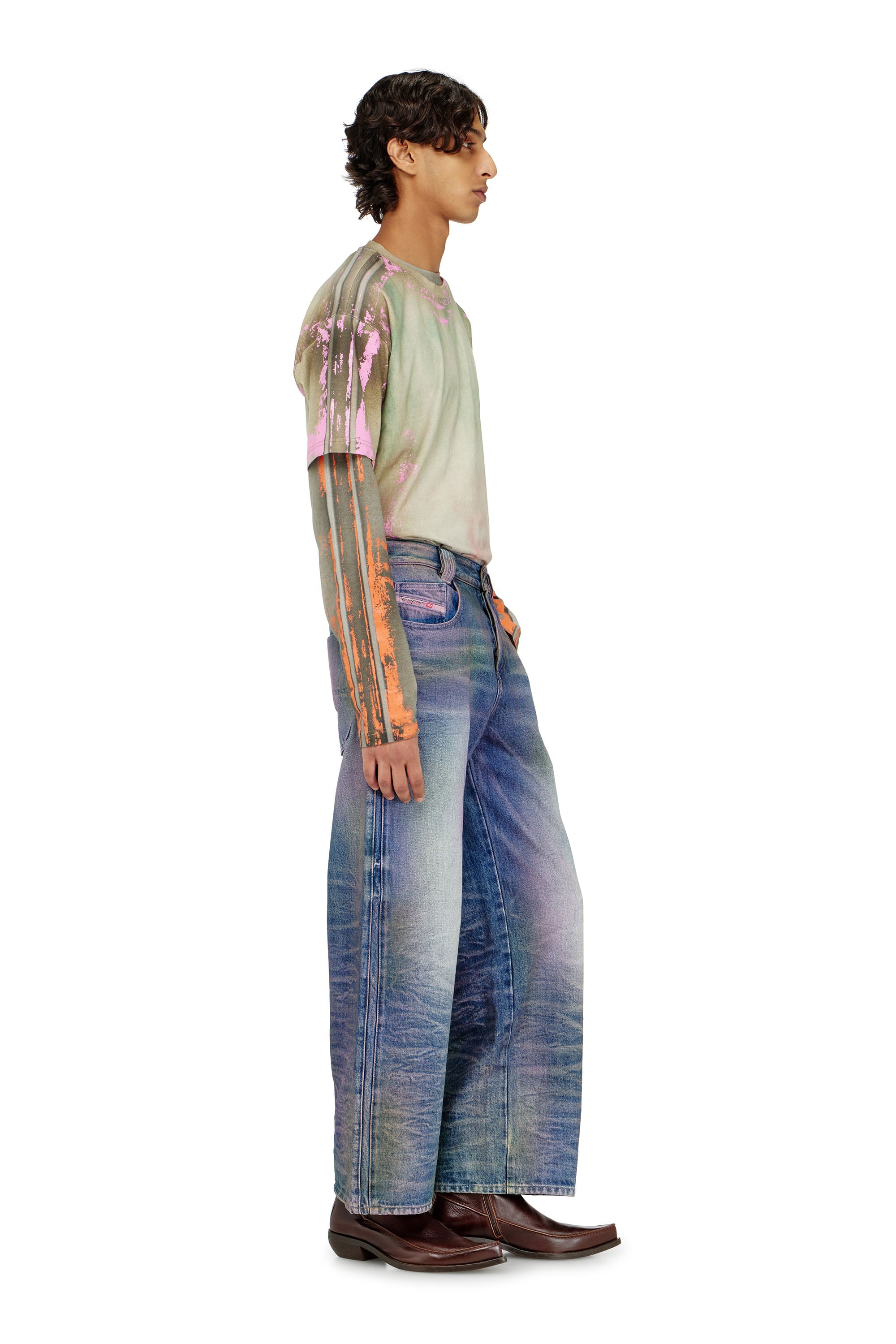 Diesel - Relaxed Jeans 1982 D-Hakou 007FW Mixte, Bleu moyen - Image 4