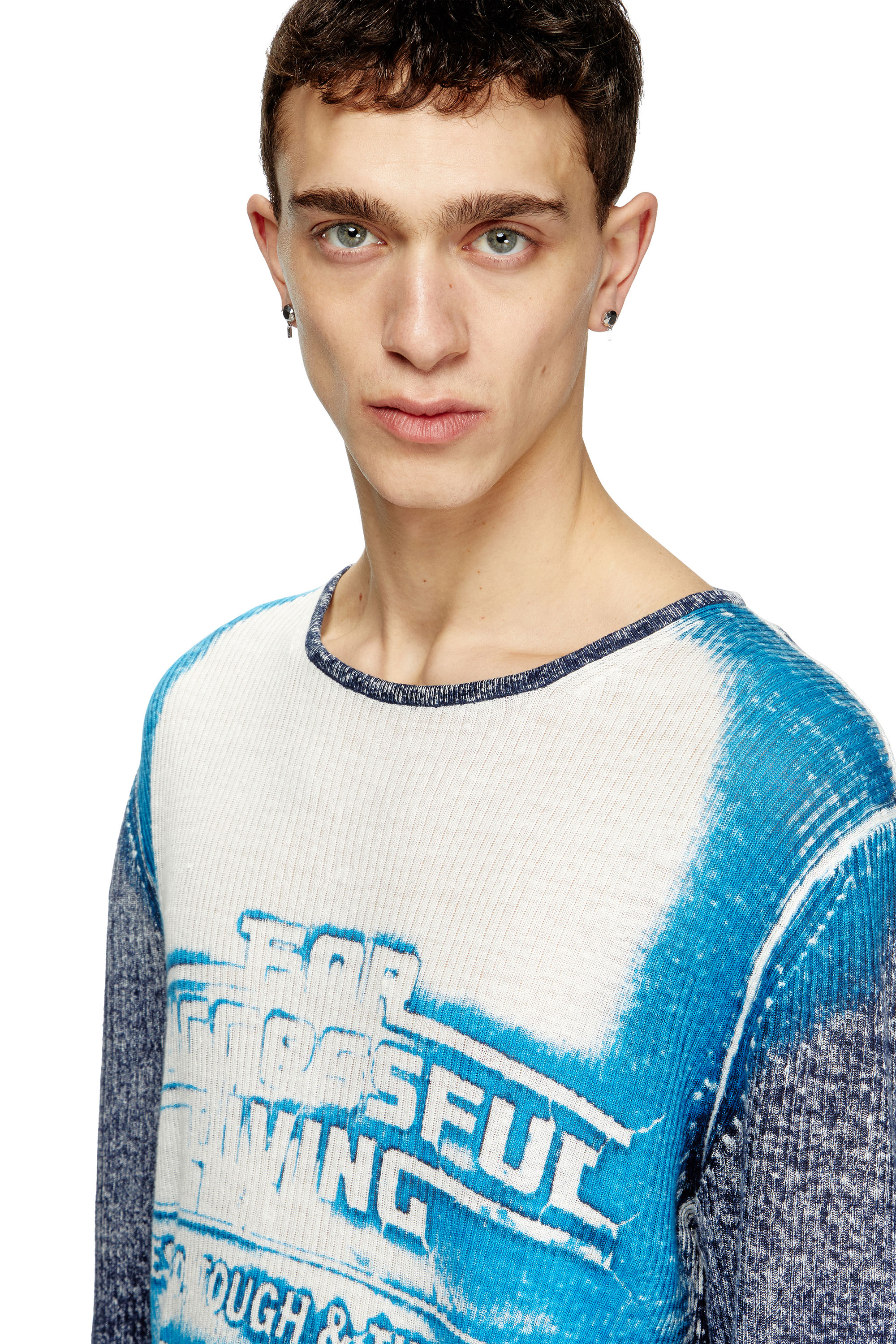 Diesel - K-ROD, Pull en lin avec logo graphique Homme in ToBeDefined - 5