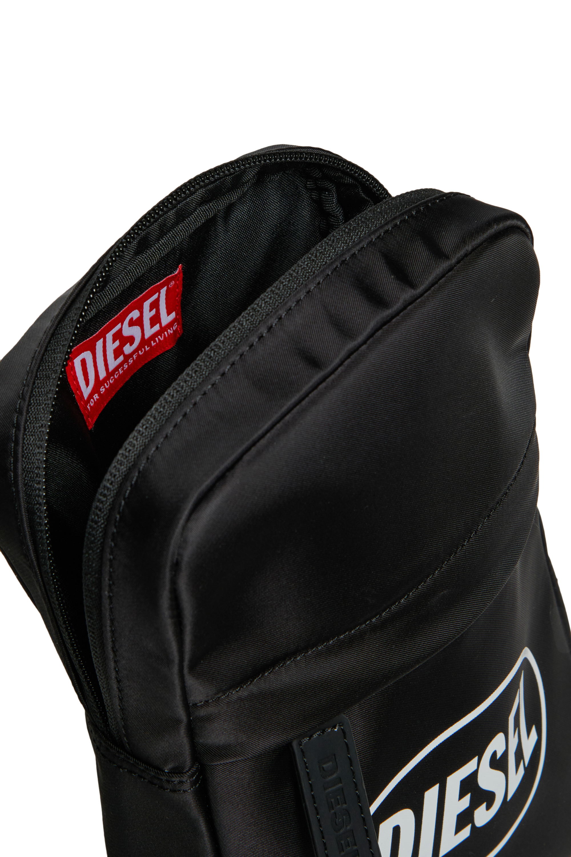 Diesel - WARREN, WARREN Sac en nylon avec impression du logo Homme in Noir - 5