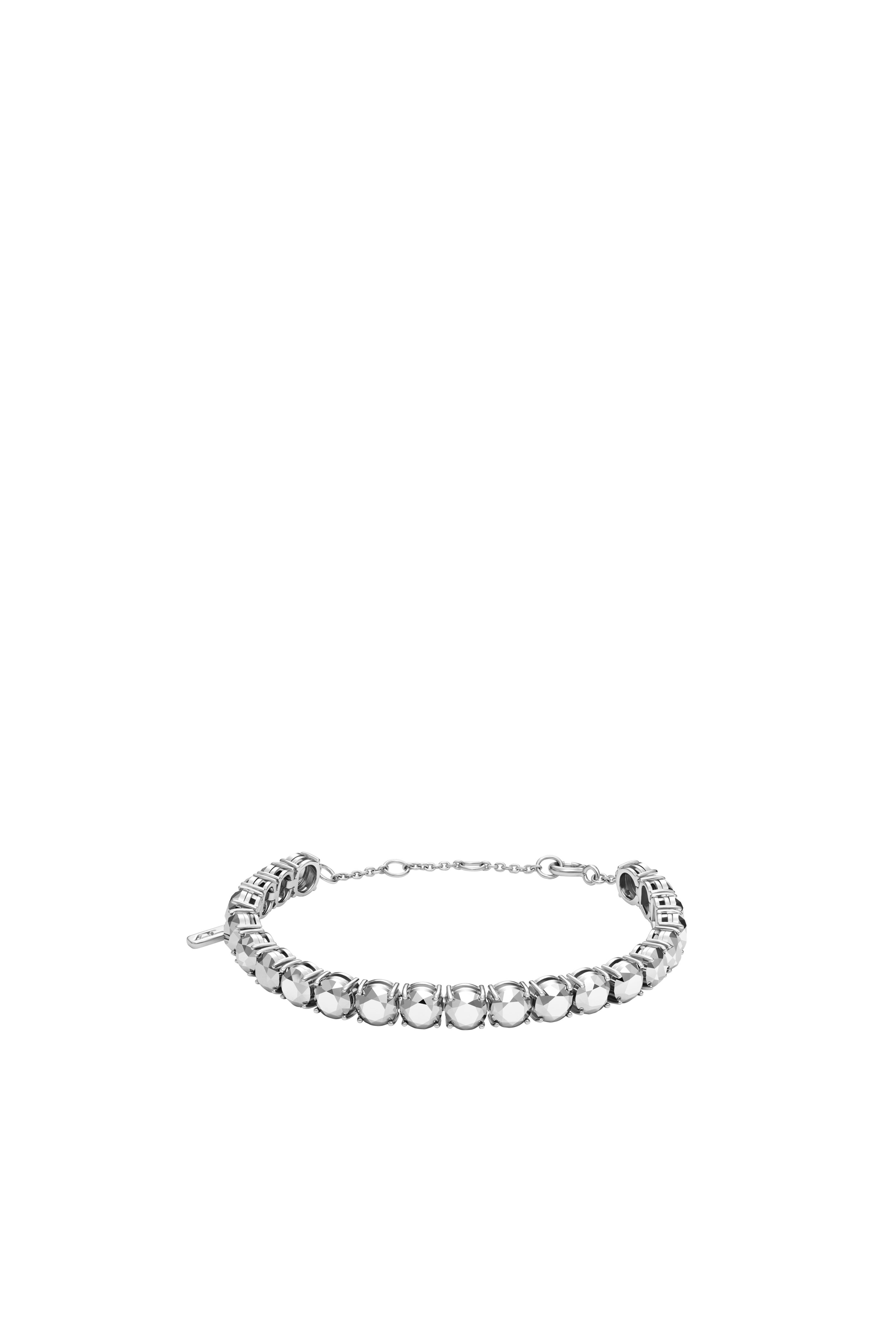 Diesel - DL1354040 JEWEL, Mixte Bracelet en argent sterling taille diamant in Gris argenté - Image 1