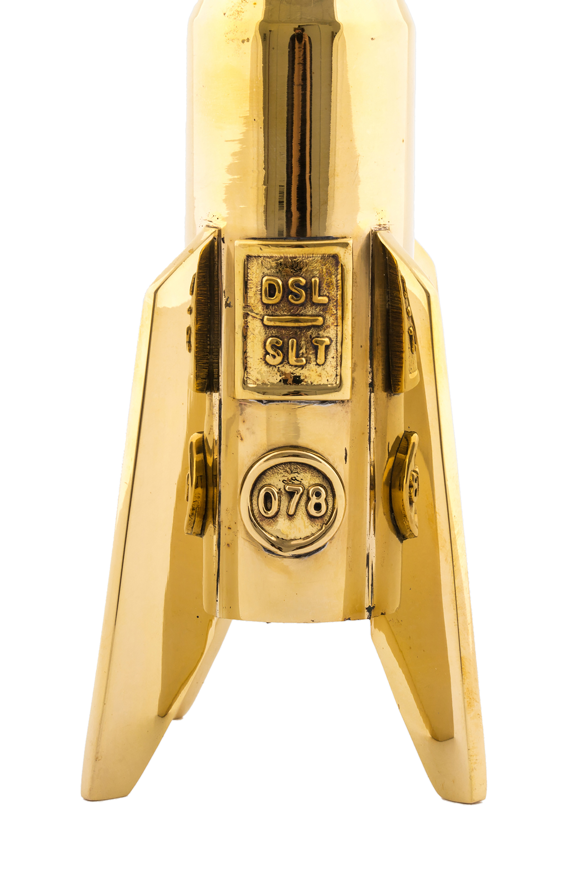 Diesel - 10878 COSMIC DINER, Unisex's Gold brass candle holder, &oslash; cm 10 / 3.9" in Gold - 3