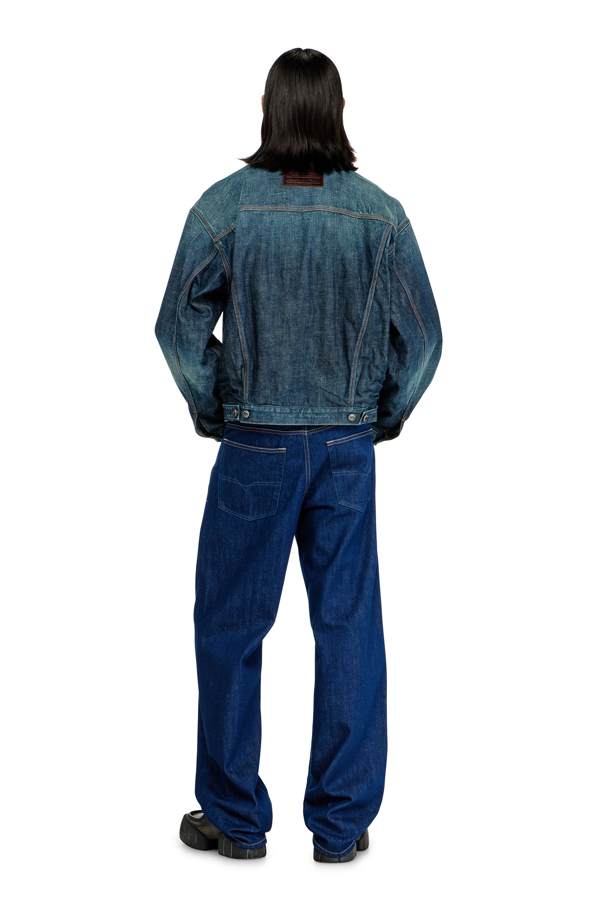 Diesel - Man's Relaxed Jeans 2001 D-Macro 09Q09, Dark Blue - 3