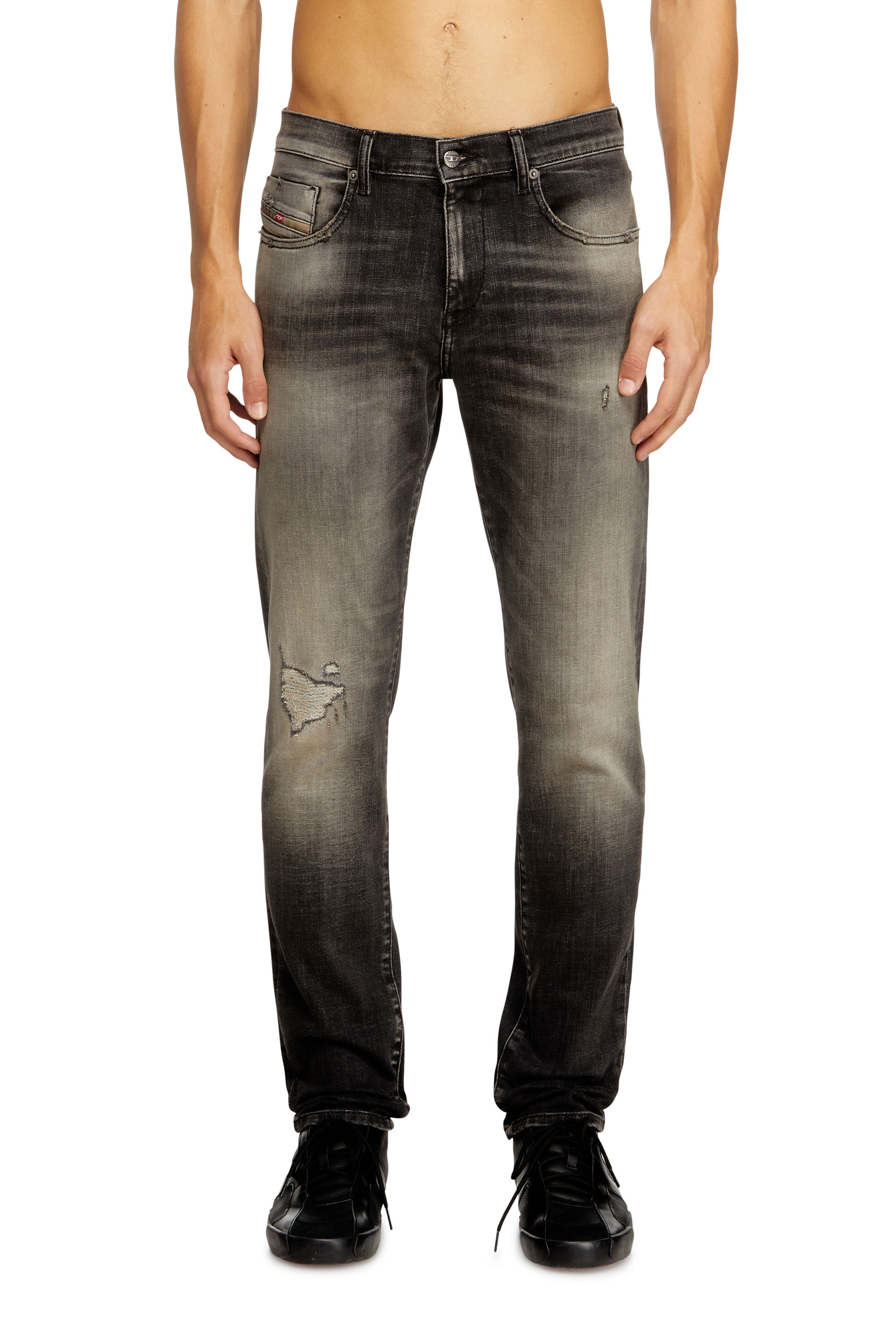 Diesel - Slim Jeans 2019 D-Strukt 09N59 Homme, Gris - Image 2