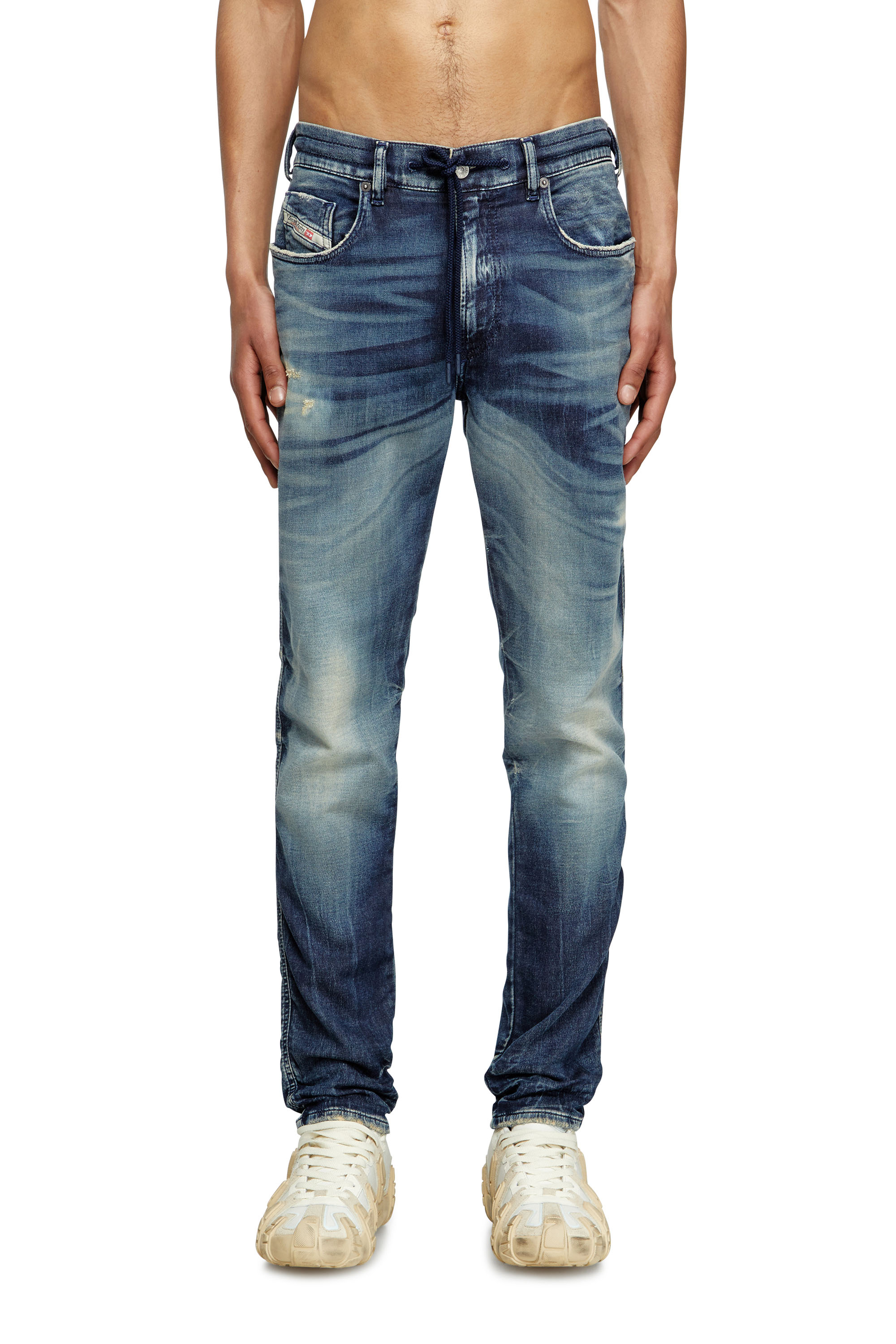 Diesel - Slim 2062 D-Strukt Joggjeans® 068RZ Homme, Bleu Foncé - Image 3