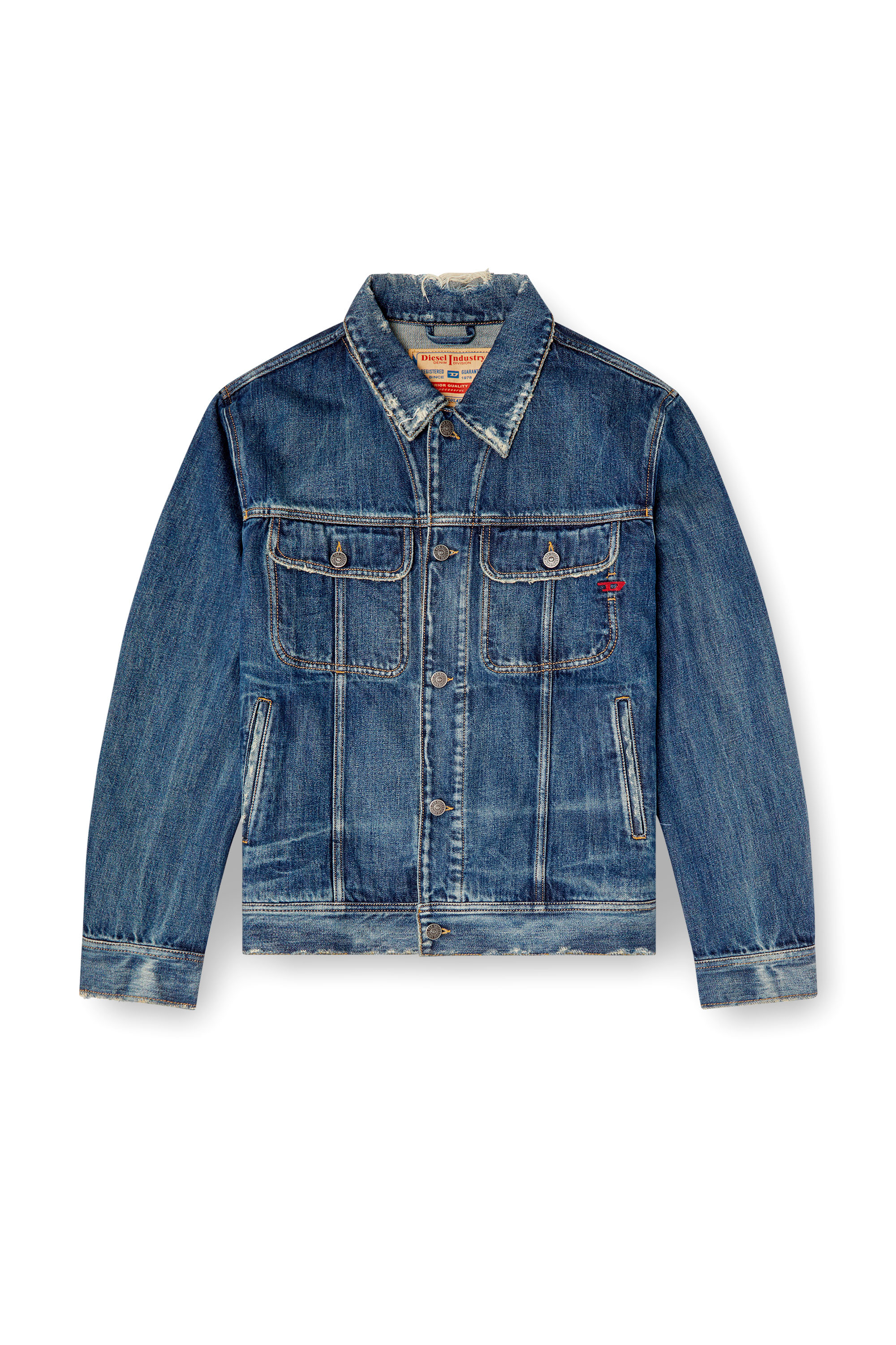 Diesel - D-BARCY, Veste trucker avec un fit regular Homme in Bleu - 3