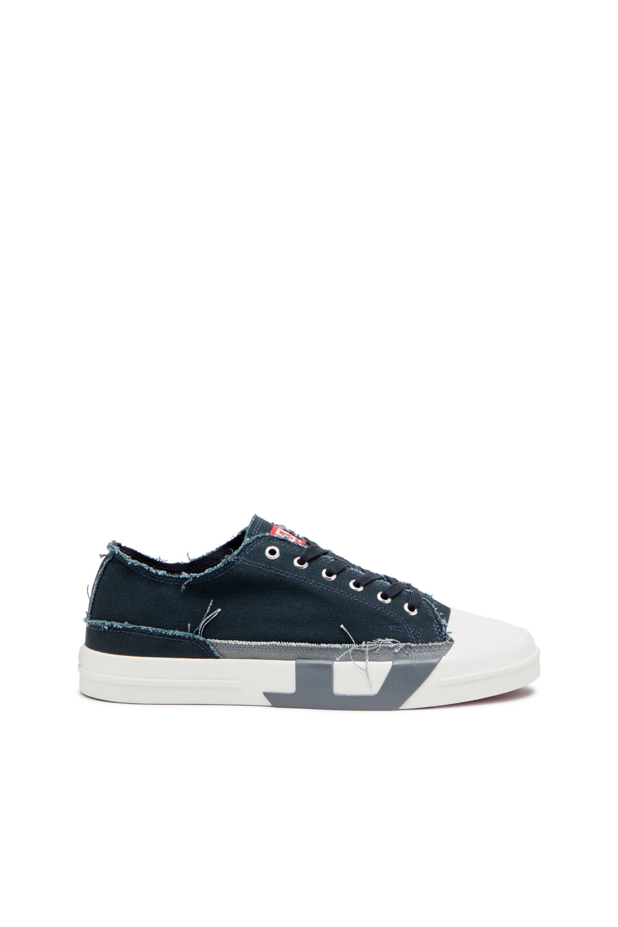 Diesel - S-D-VERSE LOW, S-D-Verse-Baskets en toile effilochée Homme in Polychrome - 1