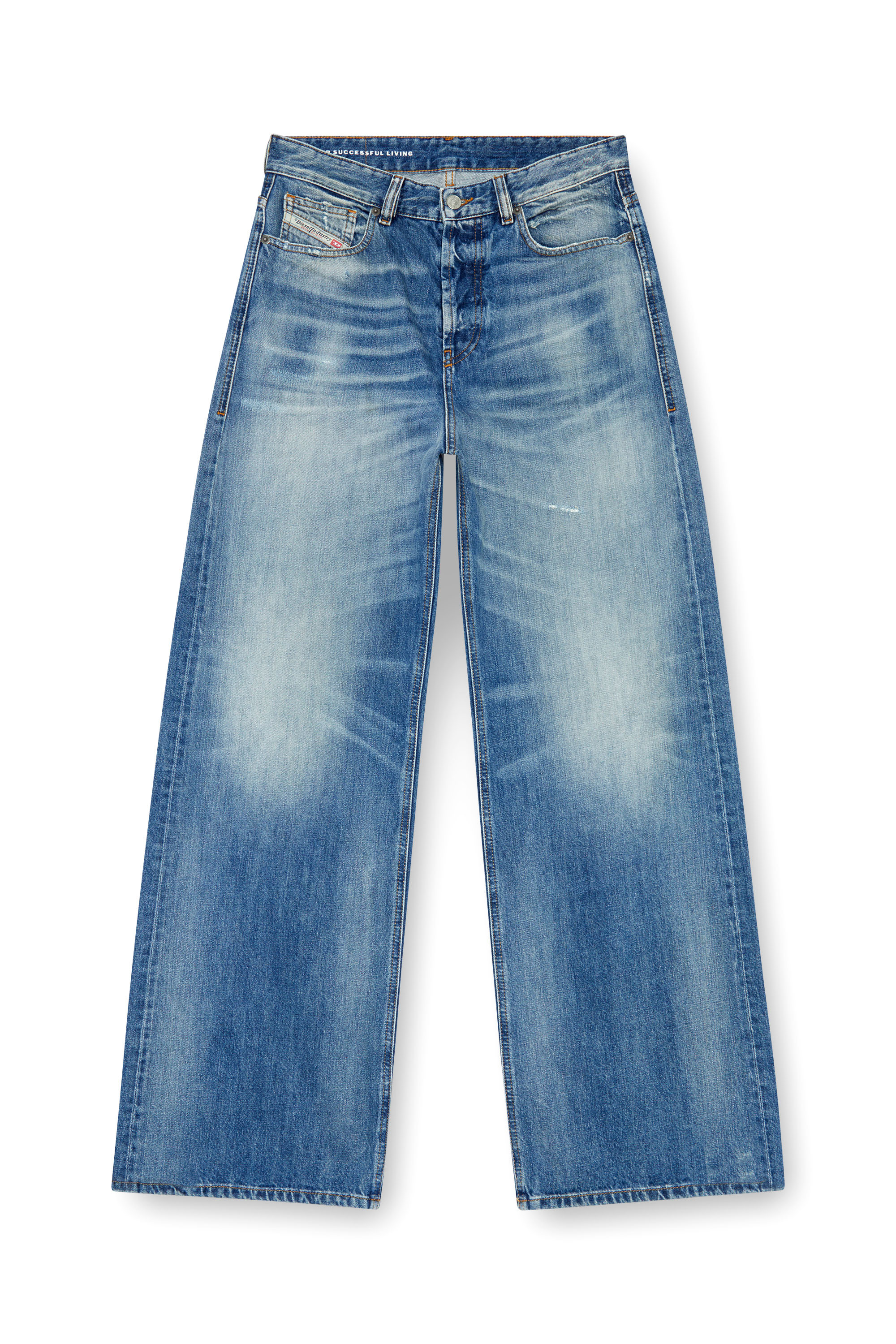 Diesel - Straight Jeans 1996 D-Sire 09J86 Femme, Bleu moyen - Image 5