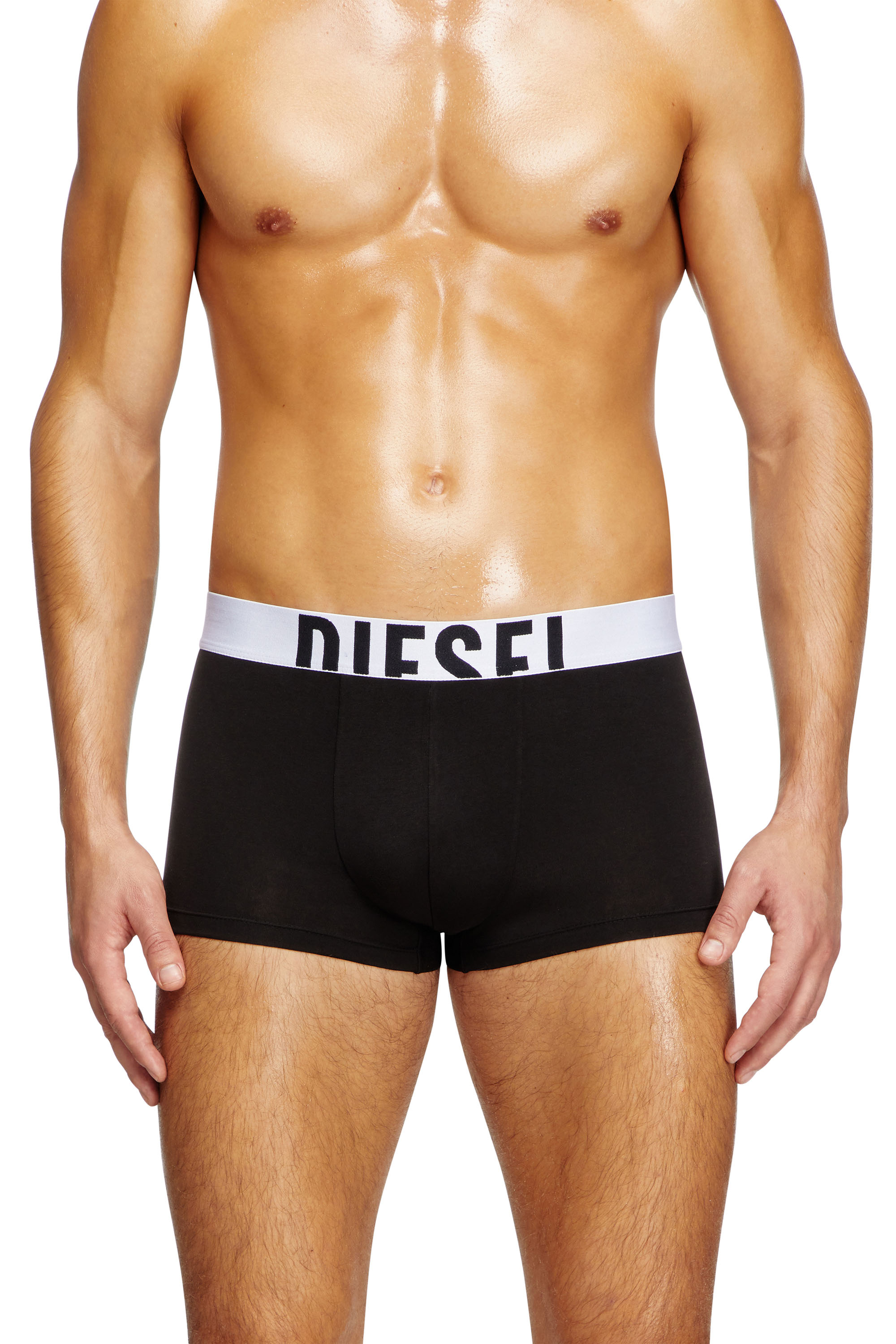 Diesel - DAMIEN-D-POP-40, Man's Boxer briefs with acid rain print in Black/White - 3